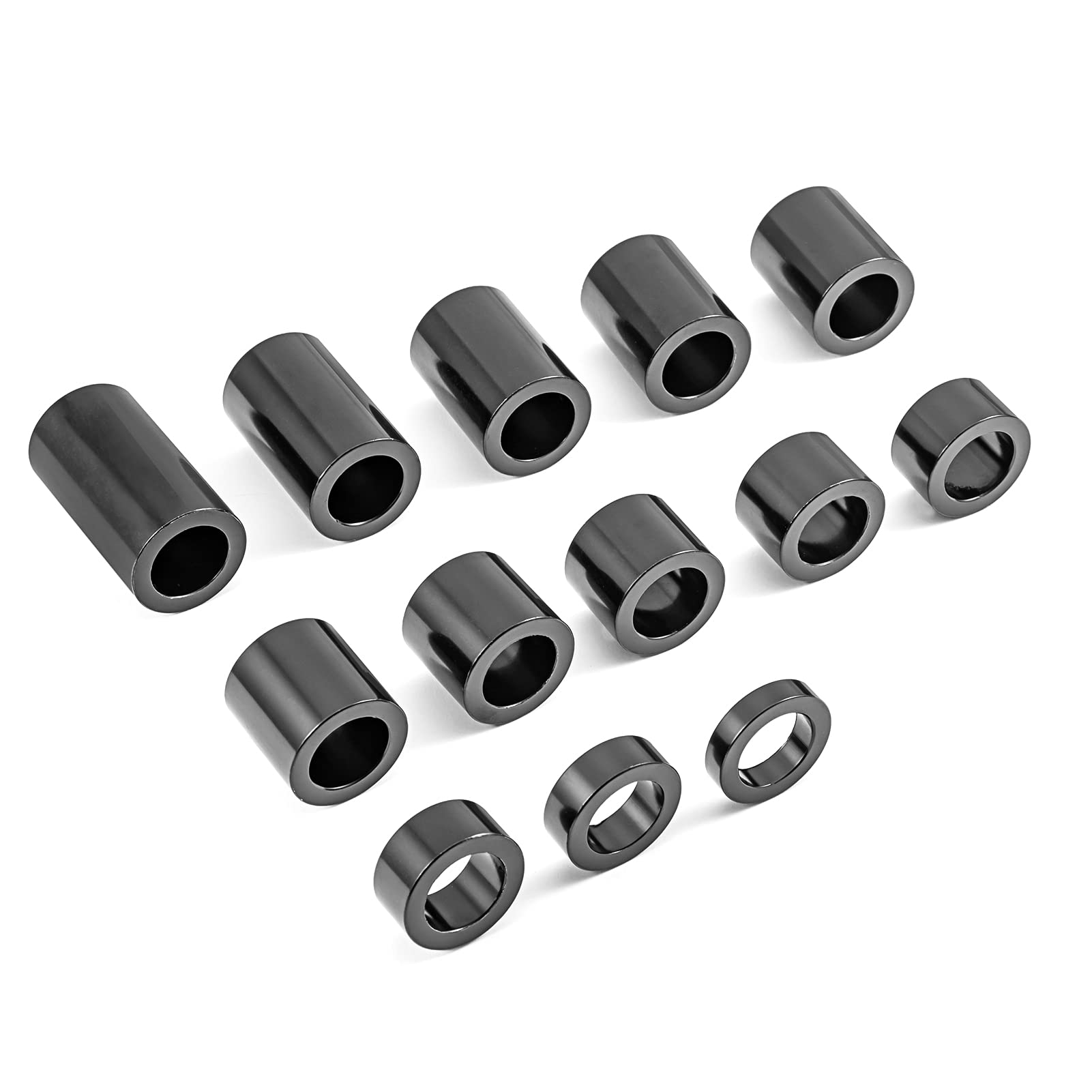 Mofun 13 Piece O.D. 1-1/8' Wheel Spacer For 3/4' Axle Compatible With The Harley Motorcycle Custom Bobbers And Choppers