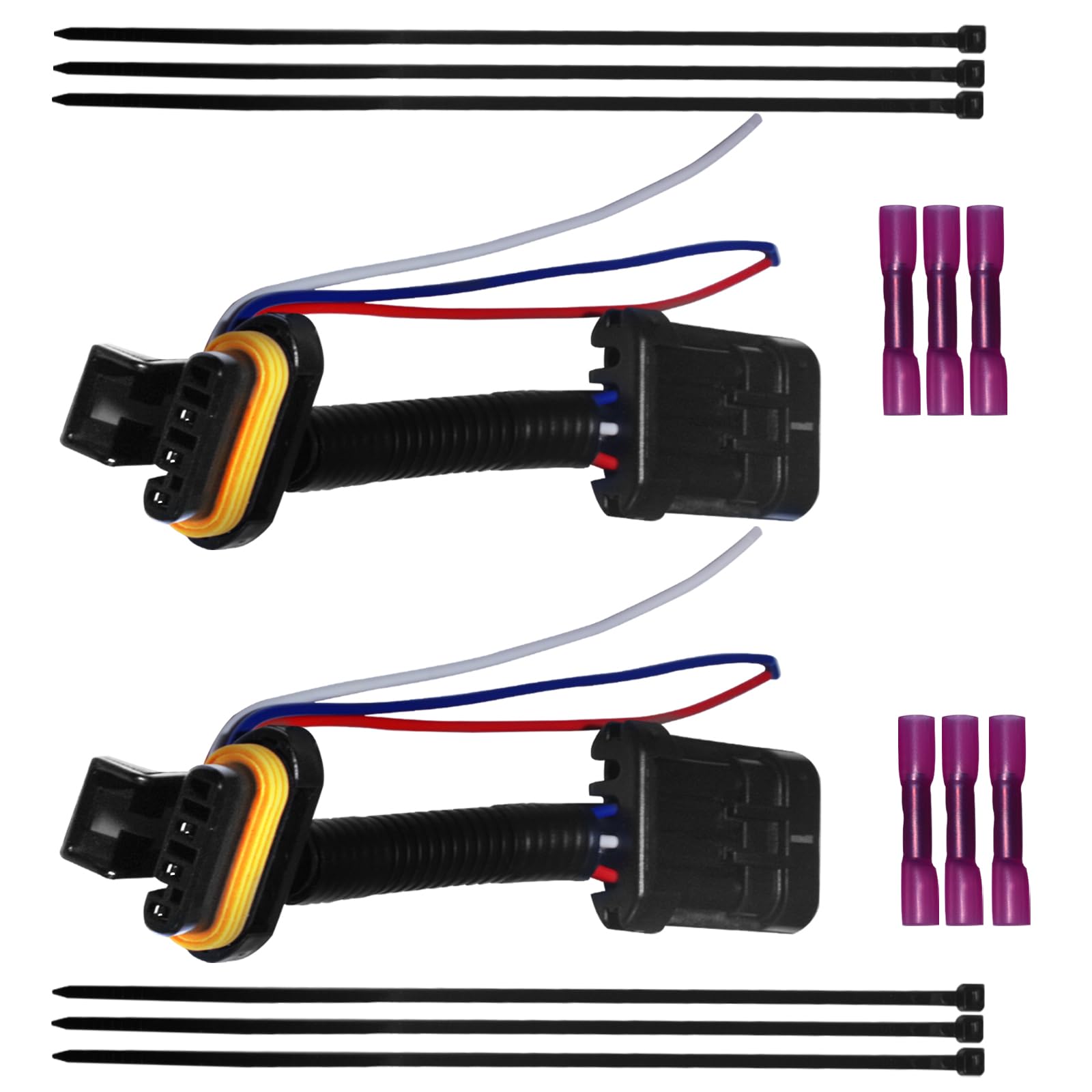 Pair Tail Light Whip Light Power Harness - 2015-2022 Polaris Rzr 900/1000, Xp 1000,Xp General, Turbo Whip Light/Brake Light/License Plate Light Harness Adapter