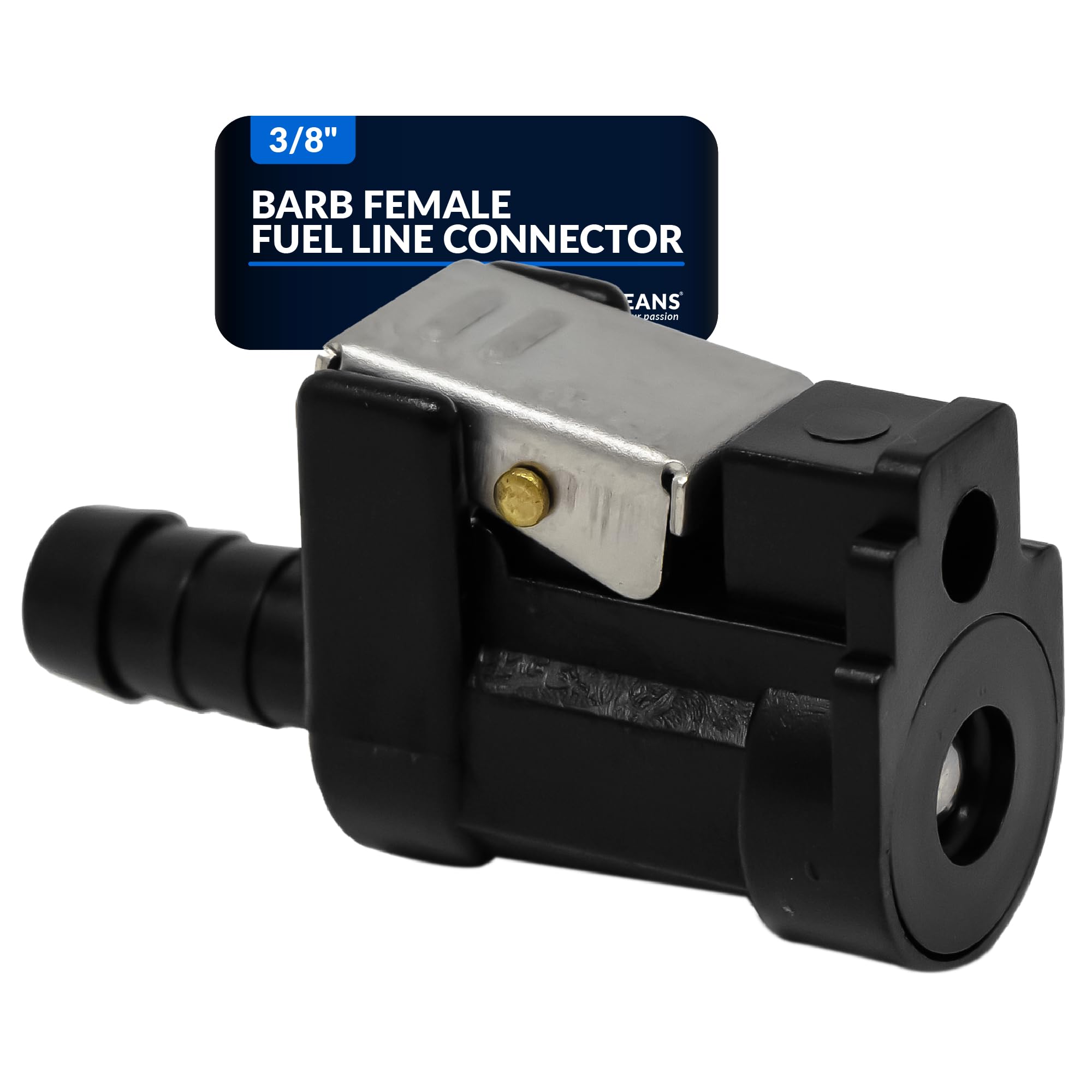 Five Oceans 3/8-Inch Barb Female Fuel Line Quick Connector For Yamaha/Mercury Outboard Connections And Mercury Fuel Tank Side, Replaces Part 22-13563Q7, 22-13563A7, 22-13563A6, 22-13563T7 - Fo2888