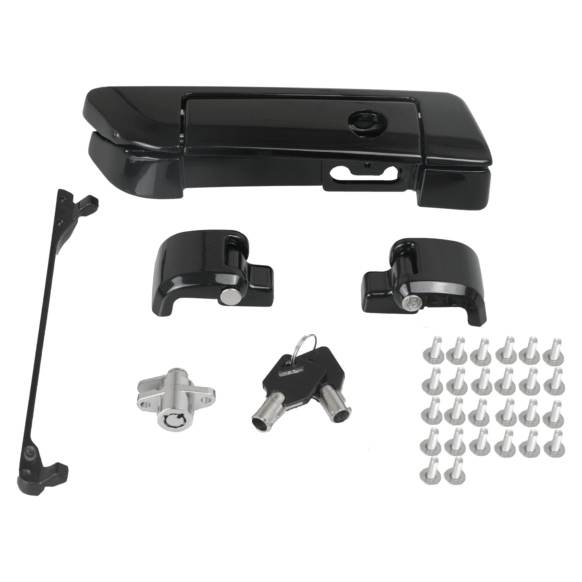 Swesgi Harley Tour Pack Latches Black,Tour Pak Pack Trunk Lid Latch With Keys Fit For Harley Touring Road King Road Glide Street Glide Electra Glide Ultra-Classic 2014-2024