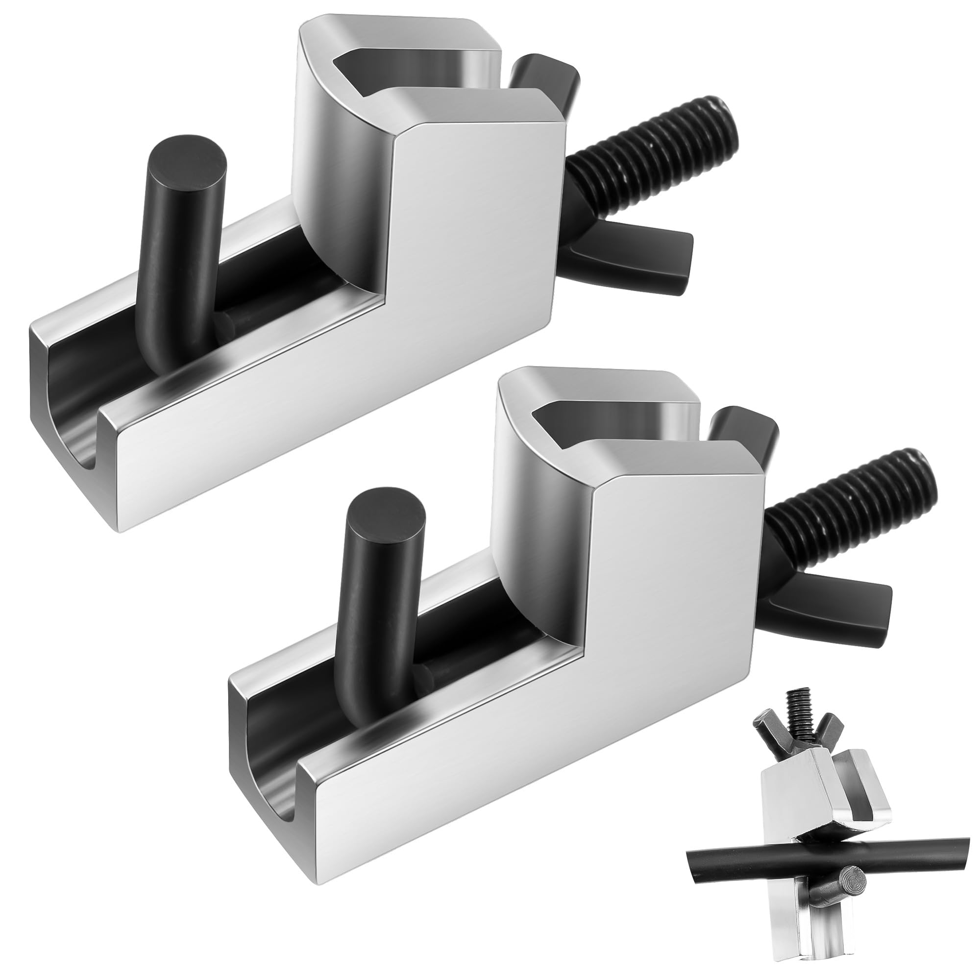 Feekoon Brake Line Clamp, 2 Pcs Hose Pinch Clamp Pliers, Metal Brake Line Clamp Suitable For Flexible Hoses Fuel Hoses Gas Lines Brake Hoses Radiator Hoses, Suitable For Hose Diameters Up To 1 Inch