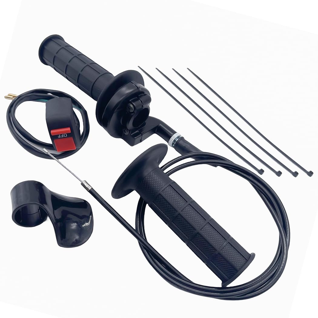 22Mm Mini Bike Throttle Cable Twist Handle Grip Assy For Coleman Ct200U Ct200U-Ex Bt200X Predator 212Cc Baja Db30 Warrior Mb200 Massimo Motovox 196Cc 200Cc 6.5Hp 7/8' Atv Accessories