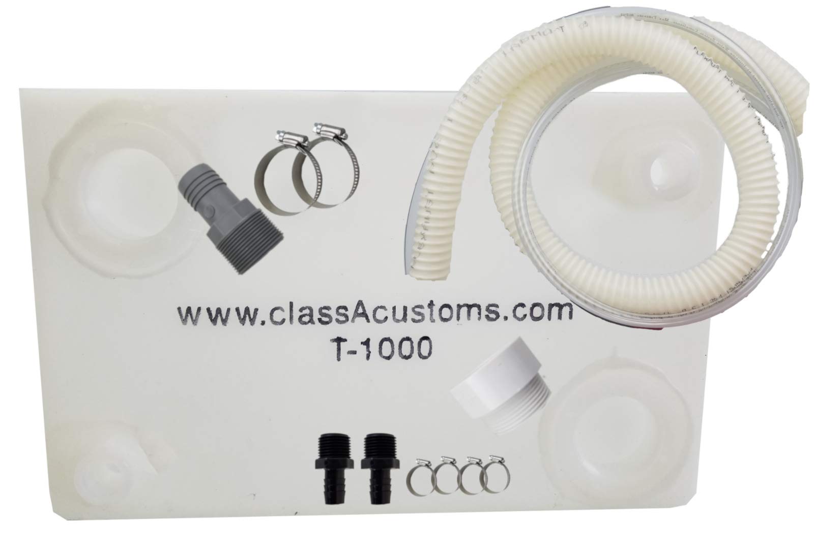 Class A Customs | T-1000-Bpk| 10 Gallon Fresh Water Tank & Plumbing Kit Rv Concession