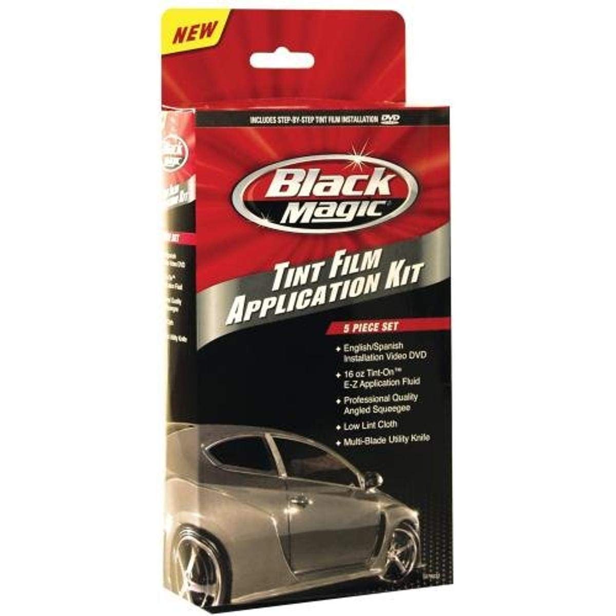 Custom Accessories Black Magic 5079032 5-Piece Tint Film Application Kit, Regular
