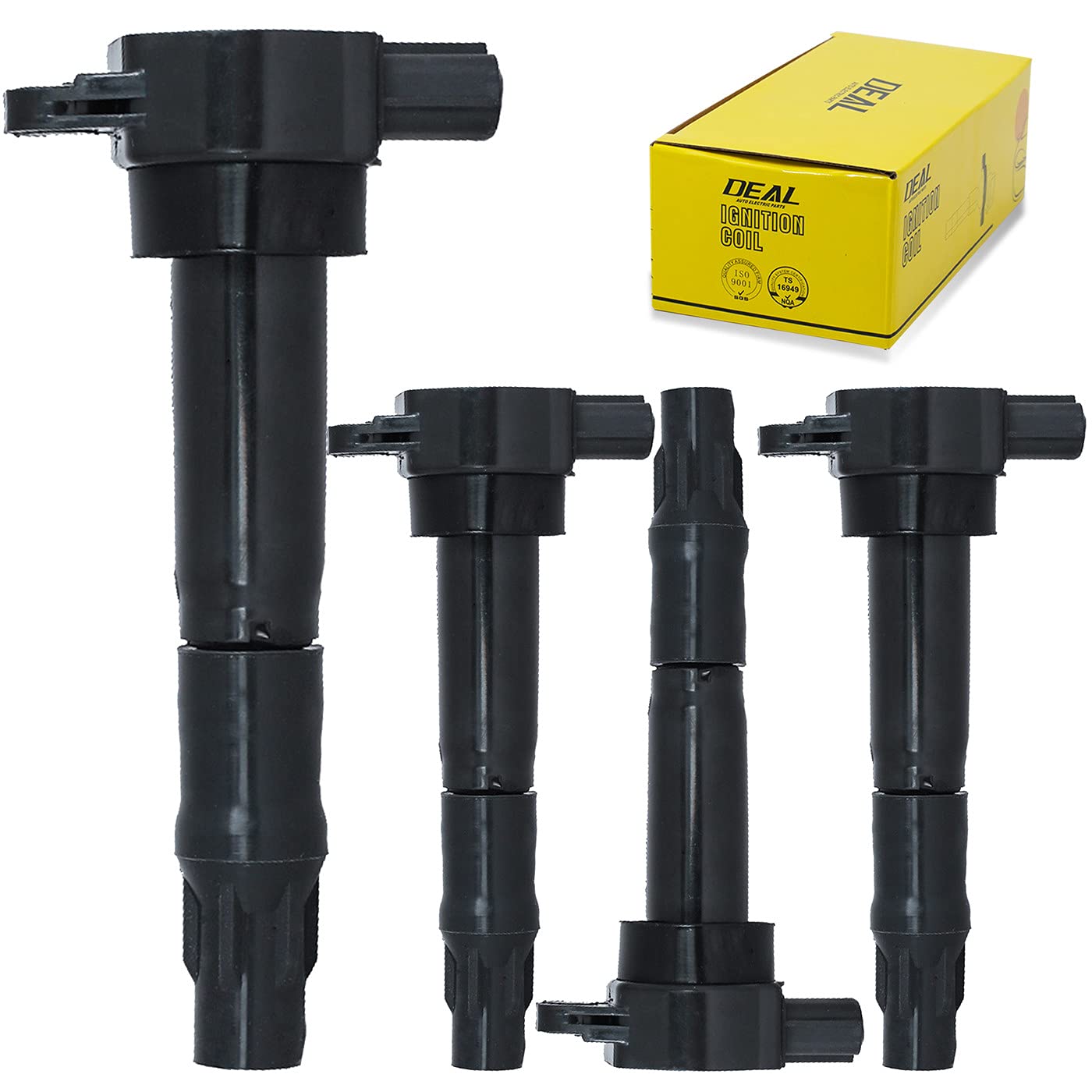 Deal Set Of 4 Ignition Coils Compatible With 04-12 Galant 04-06 Lancer 06-12 Eclipse 04-06 Outlander 08-16 Montero 2.4L 3.8L V6 Replaces# Replaces# Uf532 C702
