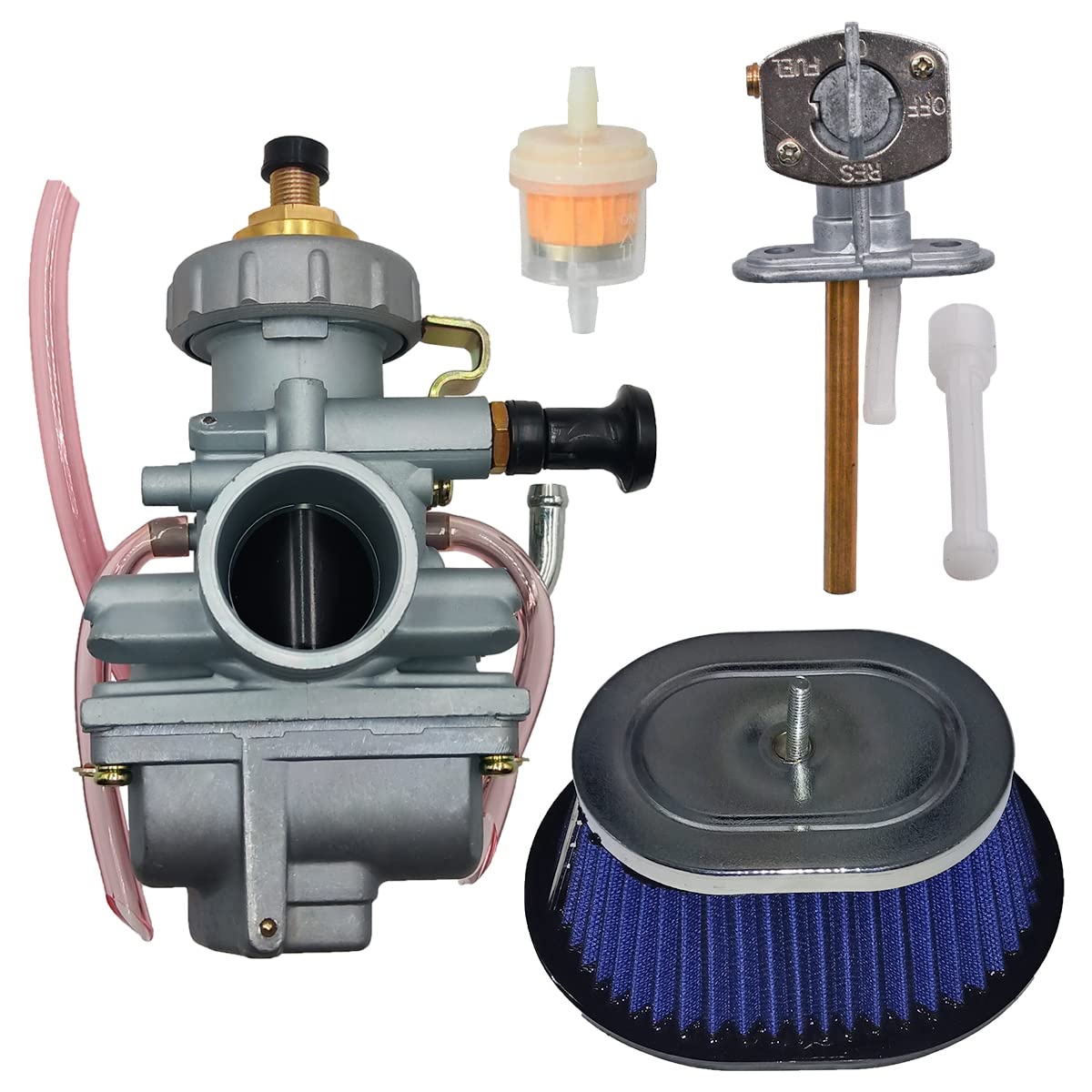 Partman Yfs200 Carburetor Fit For Yamaha Blaster 200 1988-2006, Atv Carb Parts With Air Filter&Fuel Cock Valve Petcock