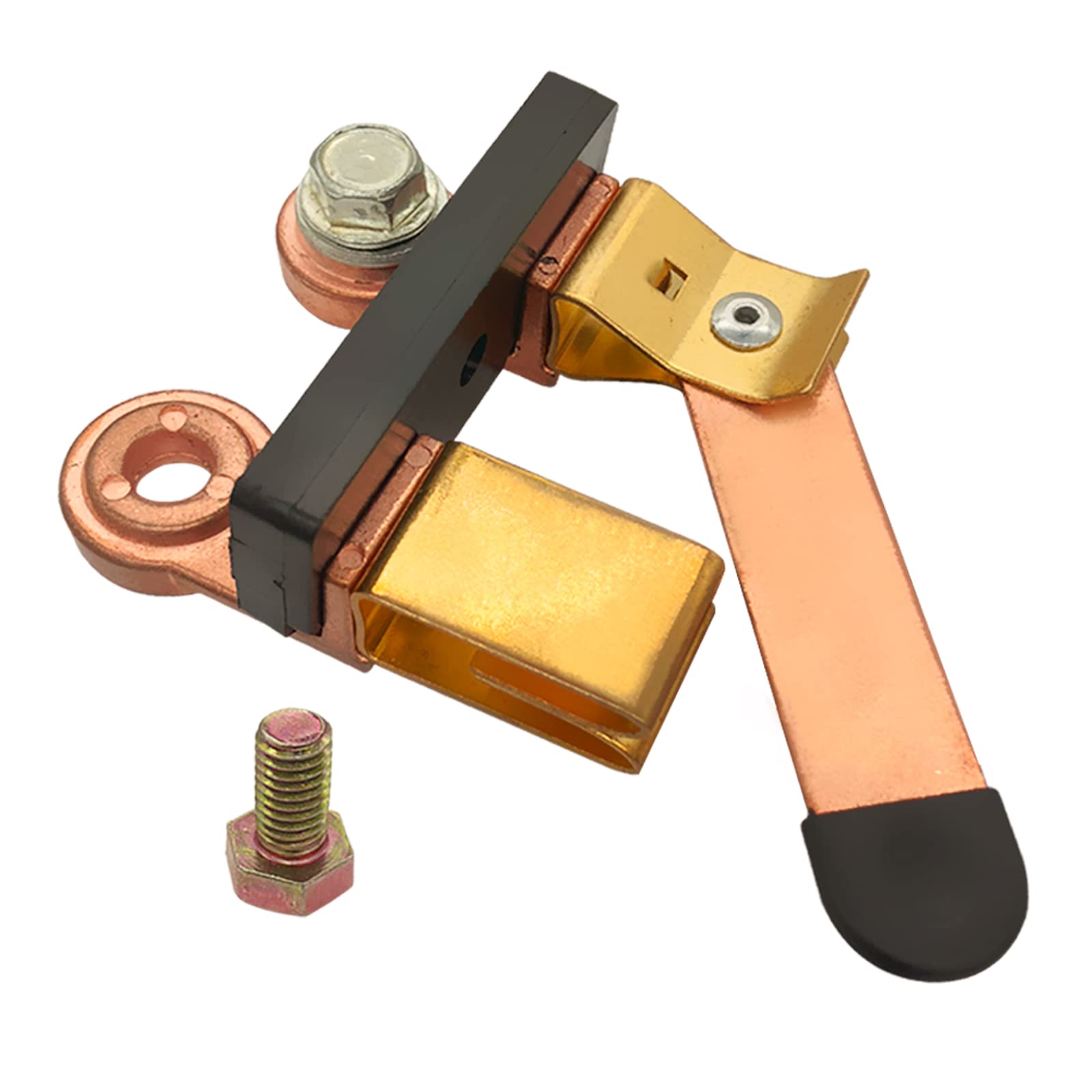 Side Post Knife Blade Master Switch, Ampper 12V / 24V Battery Disconnect Switch Isolator For Marine Car Boat Rv Atv Vehicles (With Long Bolt)