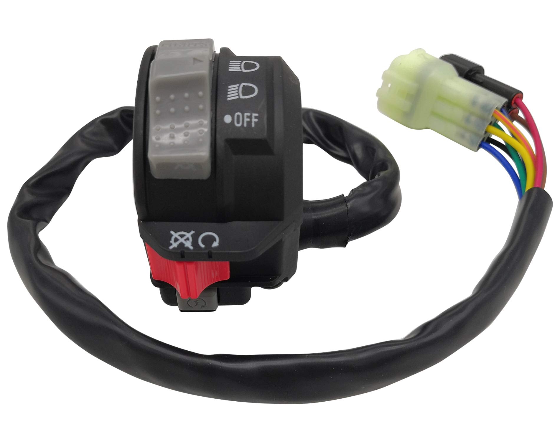 M Mati Left Handlebar Control Engine Start Run Off Headlight Switch For Yamaha Atv Yfz450 2004-2005 5Tg-83973-09-00