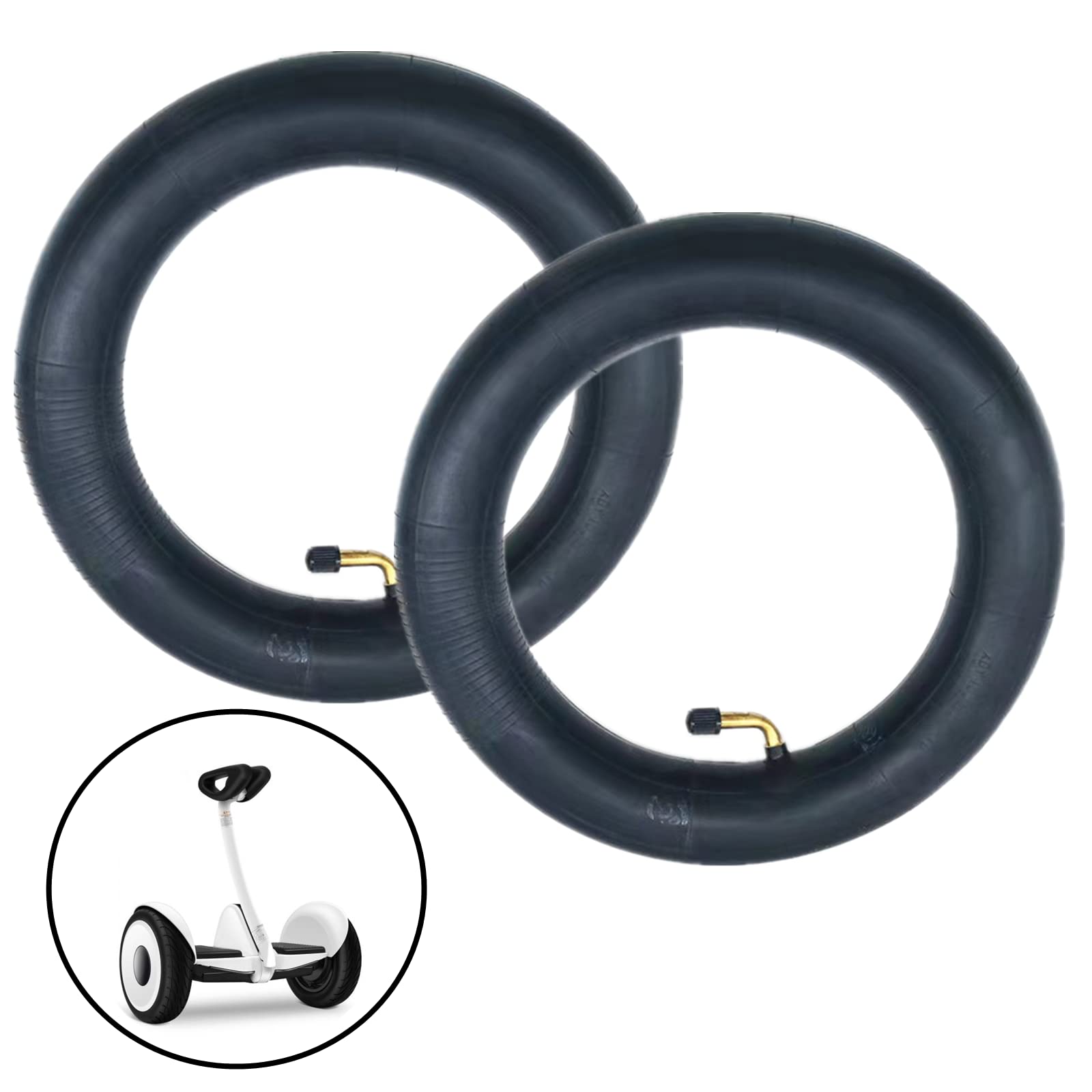 ENLAYER 2Pcs Inner Tube for 10 Inch Electric Scooter Tires - 70/65-6.5, Durable Black Replacement Tubes