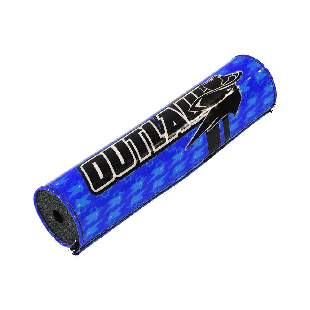 Outlaw Racing Bike Handlebar Pad Cushion For Crossbar - Fits Atv'S Motorcycles And Dirt Bikes – Handlebar Protector Pad – Approx. 8.9-Inch-Long Blue