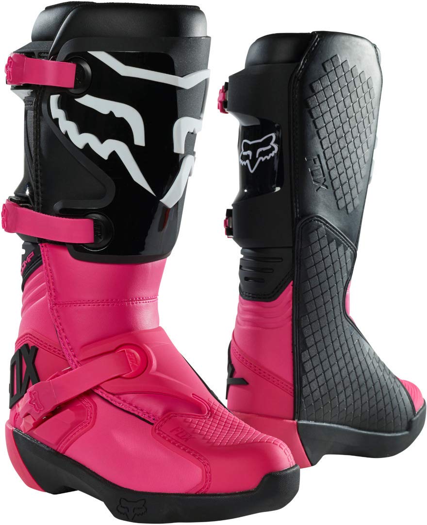 Fox Racing Womens Comp Boot, Black/Pink, 8