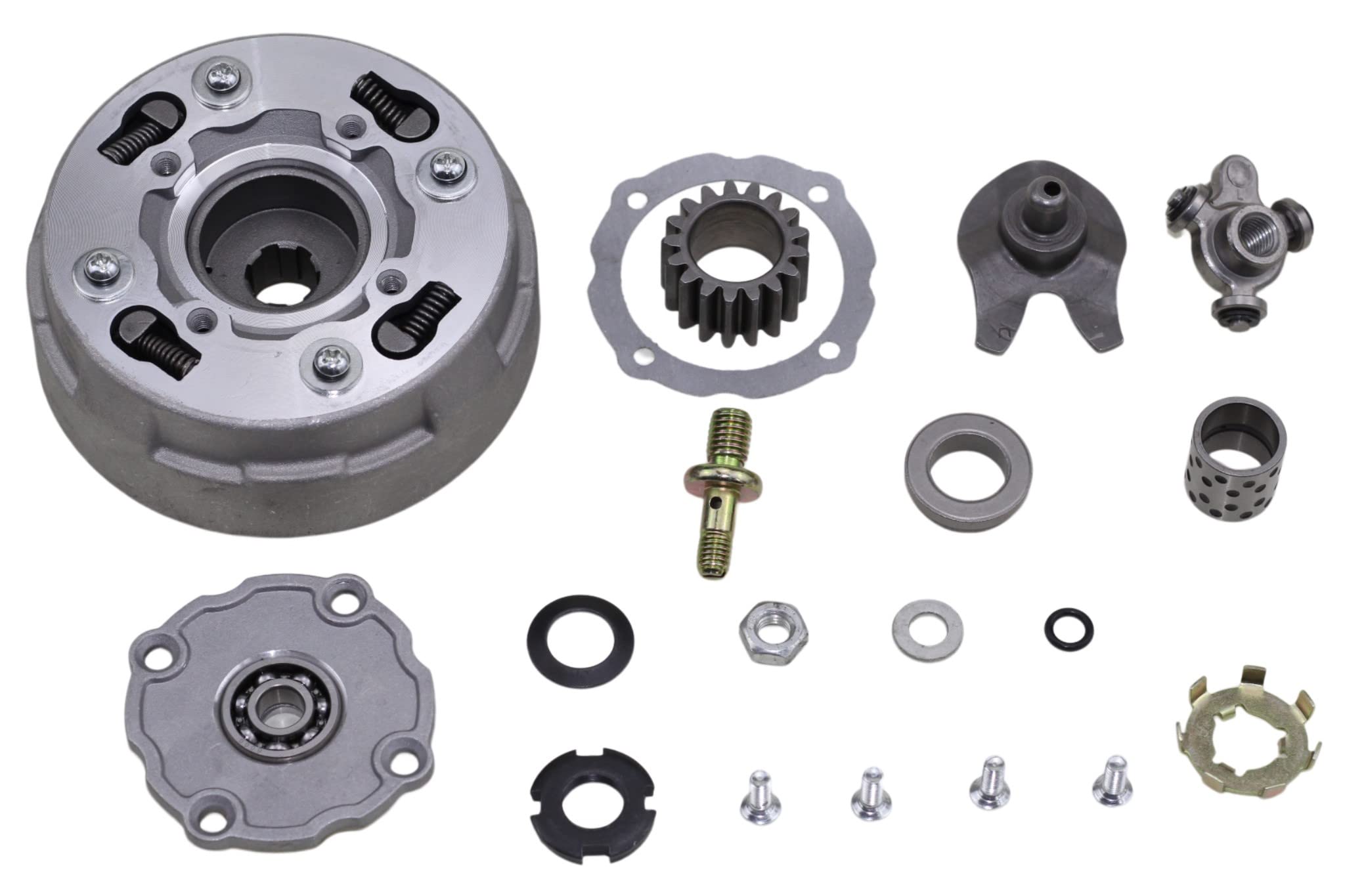 Trkimal Semi Auto Clutch Assembly 17Teeth For 50Cc 70Cc 90Cc 110Cc 125Cc 135Cc Engine Dirt Bikes Atv Quad Go-Kart Taotao Kazuma (17Teeth)