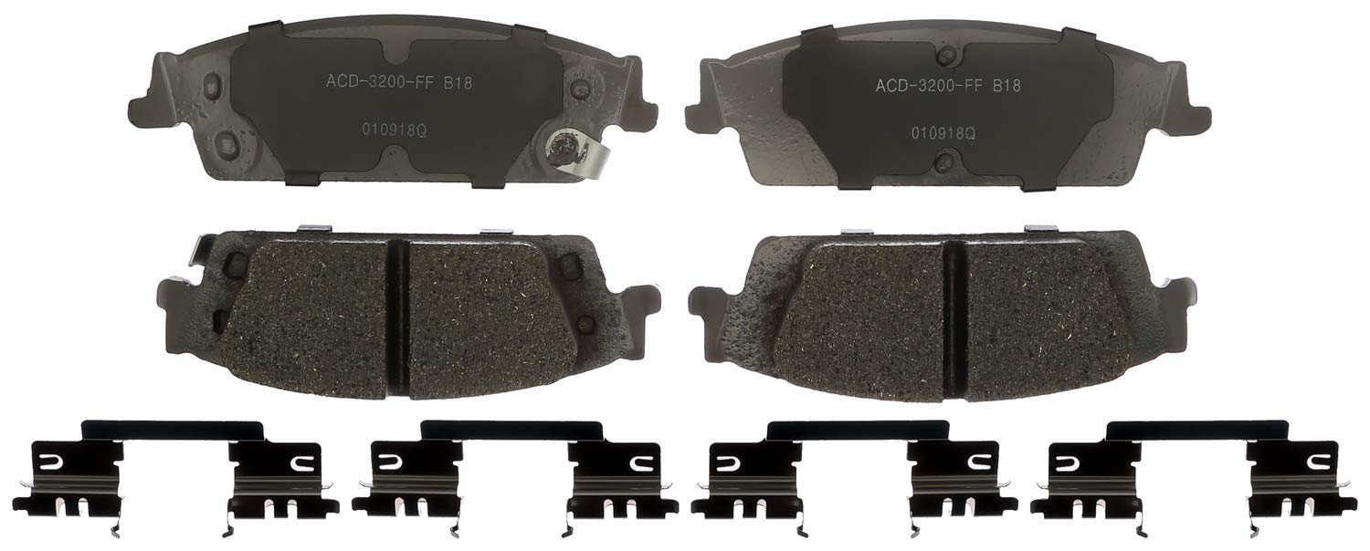 Acdelco Silver 14D1707Chf1 Ceramic Rear Disc Brake Pad Set