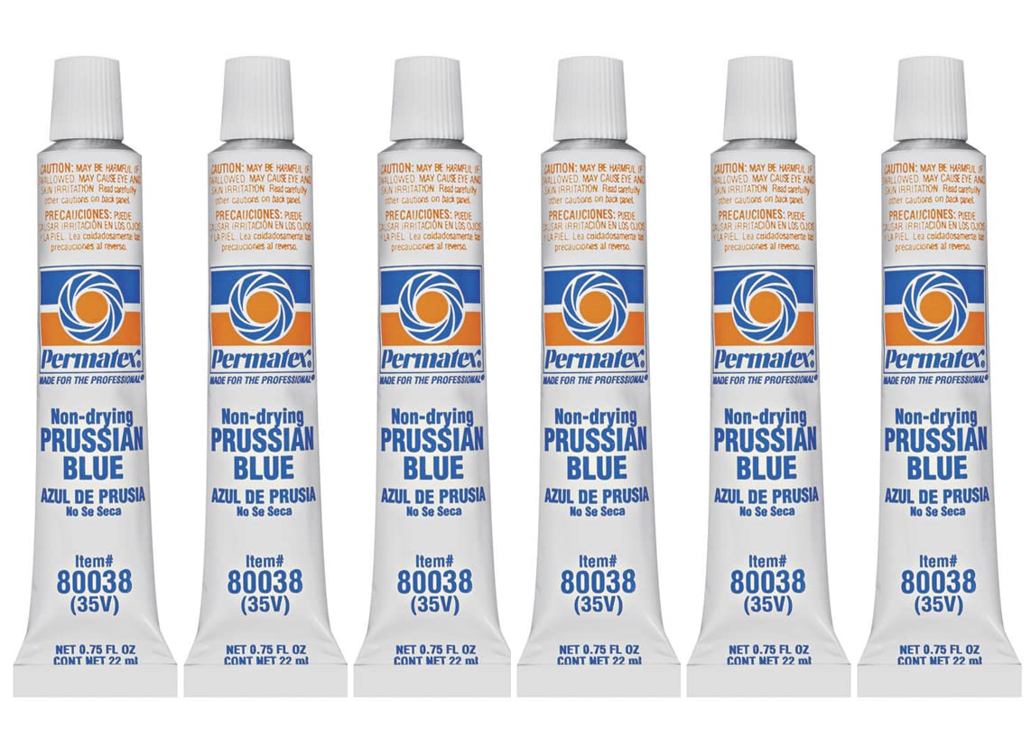 Permatex 80038 Prussian Blue Fitting Compound, 0.75 Fl Oz Tube (0.75 Ounce (Pack Of 6))