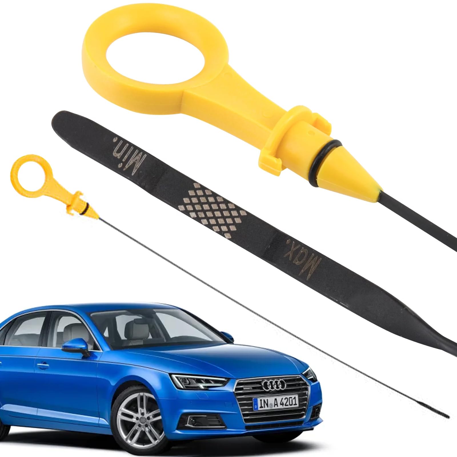 E-Vniko Engine Oil Level Dipstick Indicator Fit For 2008-2013 Audi A3 2009-2017 A4 A5 Quattro 2011-2015 Q5 2012-16 Q3 | Passat B6 Jetta Replace Automotive Dipstick 06H115611E