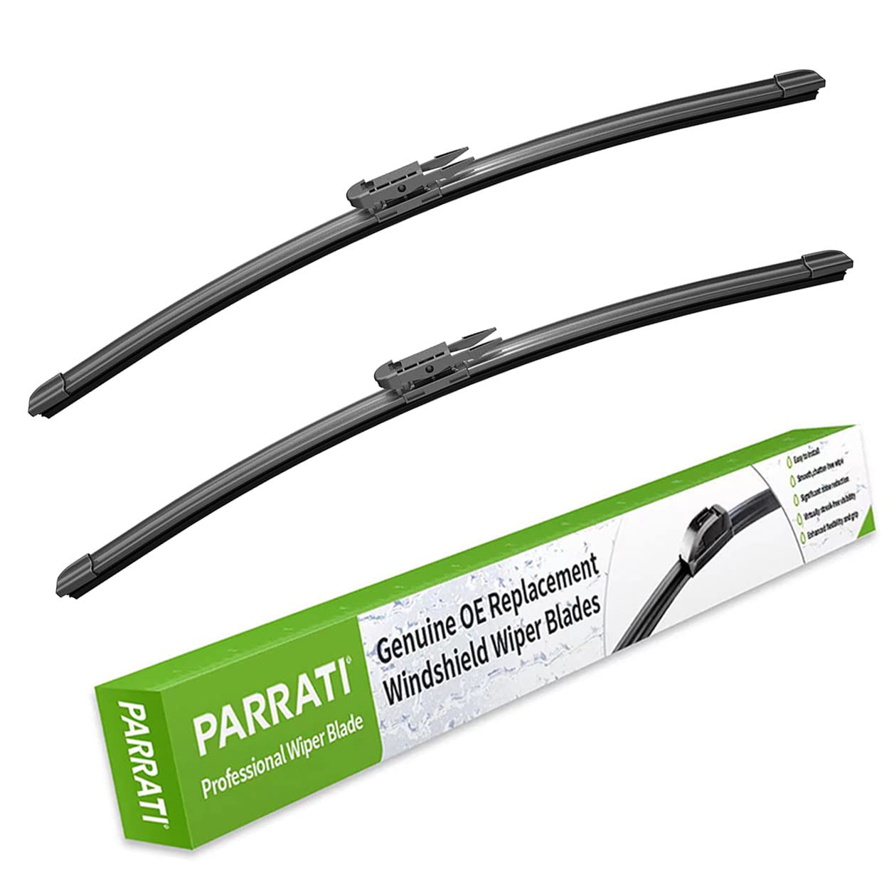 Parrati® 24 Inch &19 Inch Of High Performance Premium All-Season Automotive Replacement Front Windshield Wiper Blades For Bmw M3 328I M340I 335I 328D, Easy Diy Install(Set Of 2)