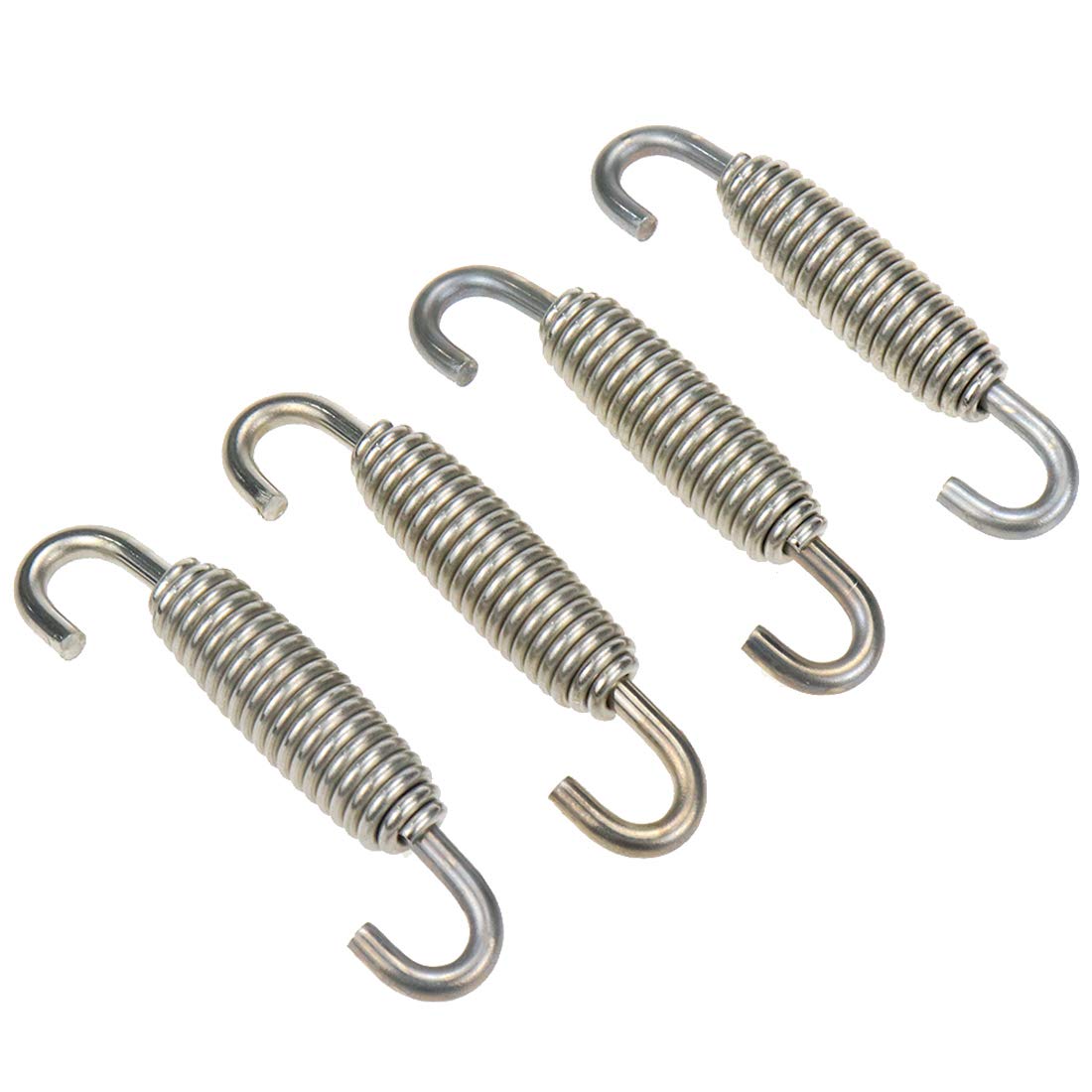 Autut Motorcycle Exhaust Muffler Spring Stainless Steel Spring Hooks, 58Mm Total Length, Pack Of 4