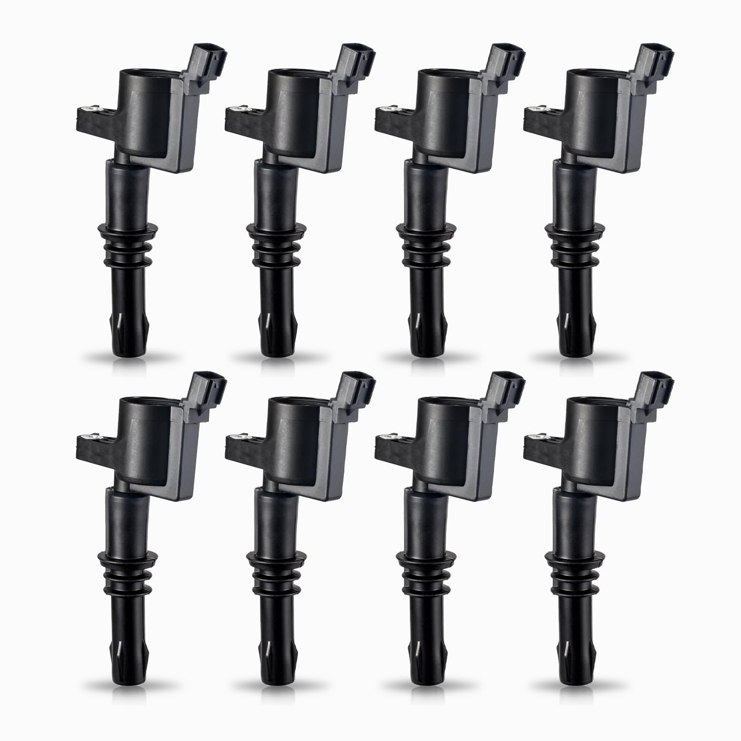 Ena Set Of 8 Straight Boot Ignition Coil Pack Compatible With Ford Lincoln Expedition Explorer F-150 Super Duty Mustang Mountaineer 4.6L 5.4L 6.8L Replacement For Dg511 C1541 Fd508