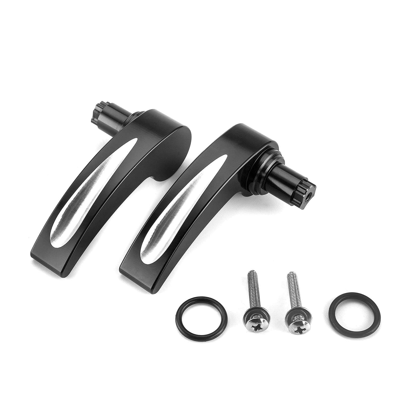 Dasen Saddlebag Latch Lever, Black Saddlebag Lid Lifters Compatible With Harley Touring Street Glide Road King Electra Glide Road Glide 2014-2024