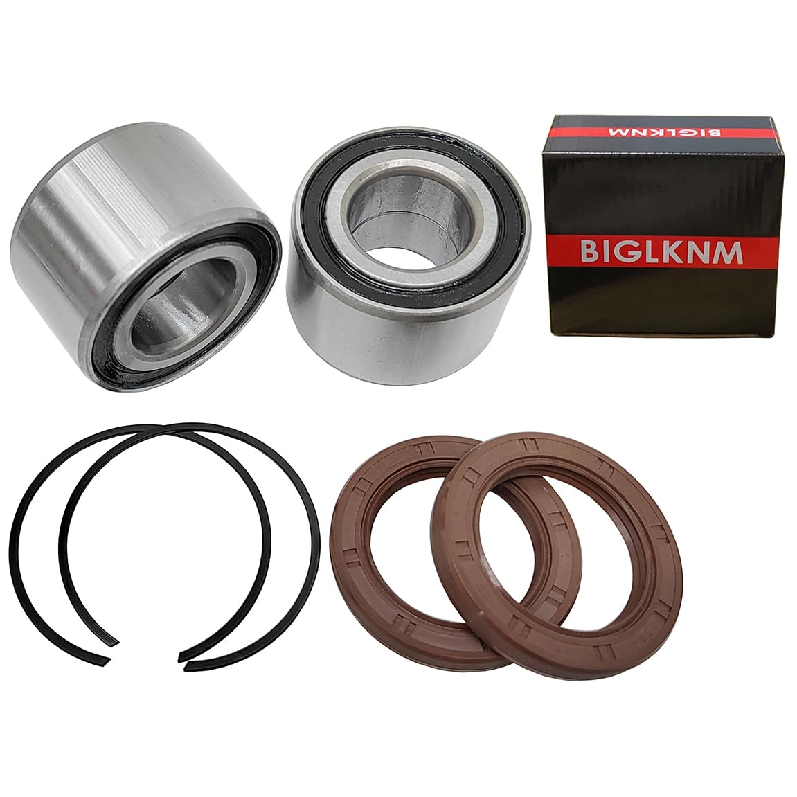 Front Wheel Bearing Kit For Can-Am Defender/Commander/Maverick/Outlander/Renegade Replaces # 293350040 705400088 293350118 293370019 Front Wheel Dust Seal (2 Pcs) #293250246