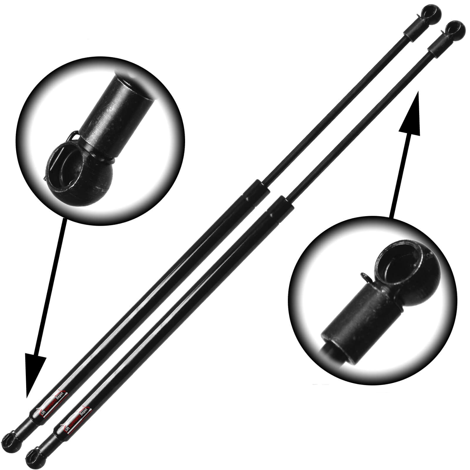 Lift Supports Depot Qty (2) Fits Xc60 2010 To 2017 Liftgate Lift Supports W/O Power Gate Shocks Struts