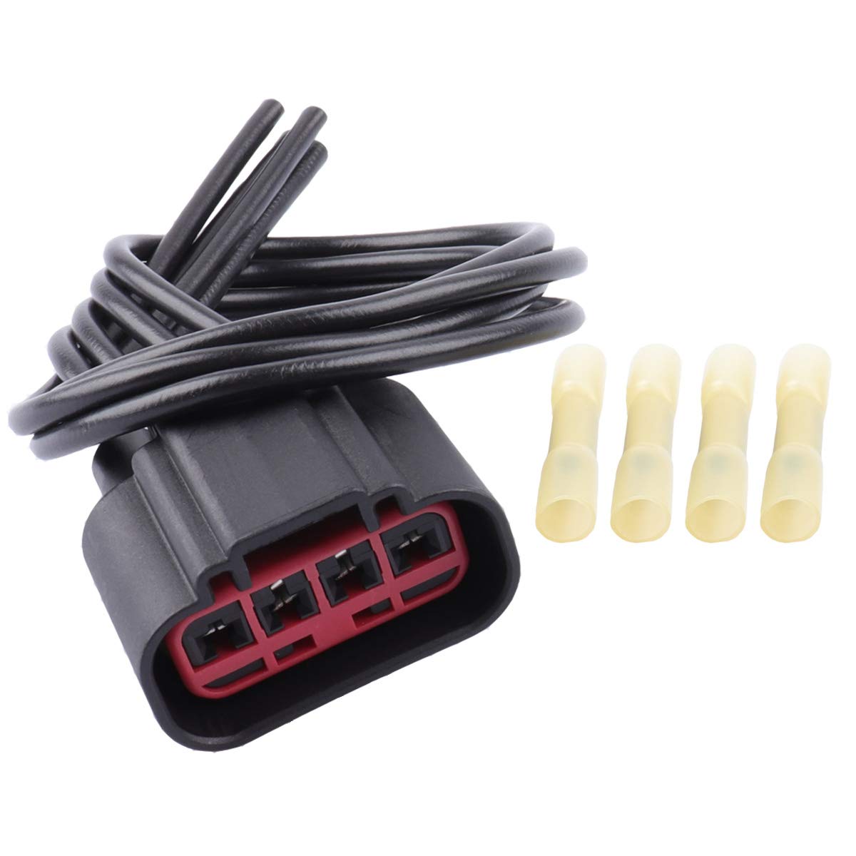 Wpt688 Hvac Blower Motor Resistor Connector Plug Wiring Harness Pigtail Compatible With Explorer Escape Expedition Mustang Fiesta F-150, Lincoln Mark Lt Navigator, Mercury Mariner 3U2Z14S411Zea