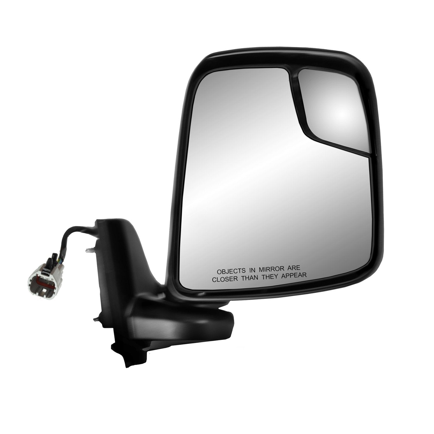 Fit System Passenger Side Mirror For Nissan Nv 200, Black, Spot Mirror, Swing Away, Heated Power