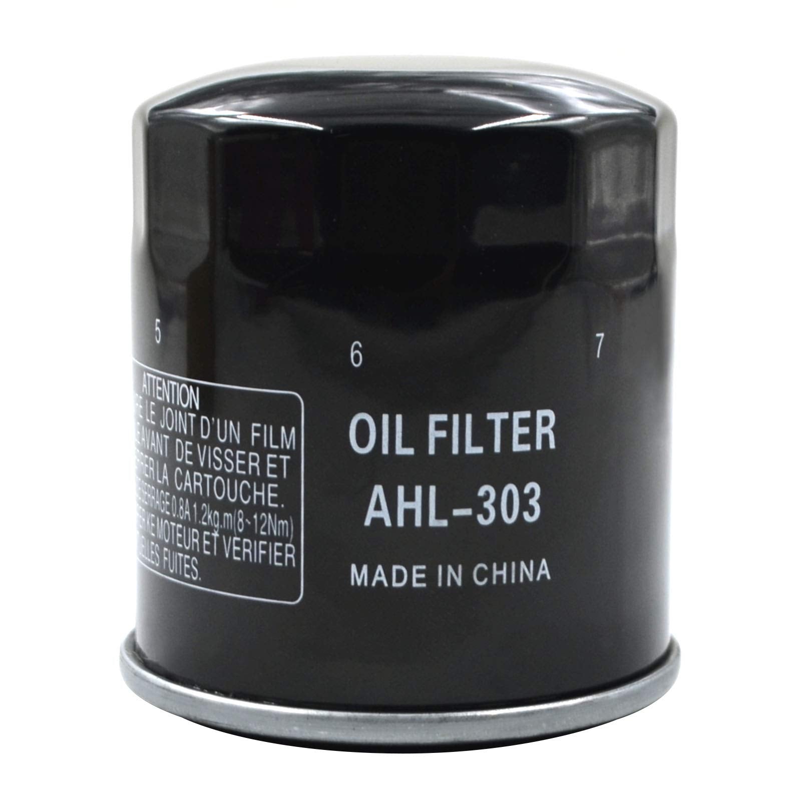 Ahl 303 Oil Filter For Kawasaki Kvf300 Prairie 300 2X4 4X4 1999-2002/Kvf400 Prairie 2X4 4X4 400 1997-2002/Zx6R Ninja 636 1995-2001 2003-2005 2007-2016 Zx636 Ninja Zx-6R (Abs) 636 2015