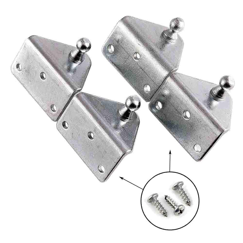 Gas Spring Lift Support Mounting Brackets 10Mm Ball Stud - (2 Pair - 10 Millimeter)