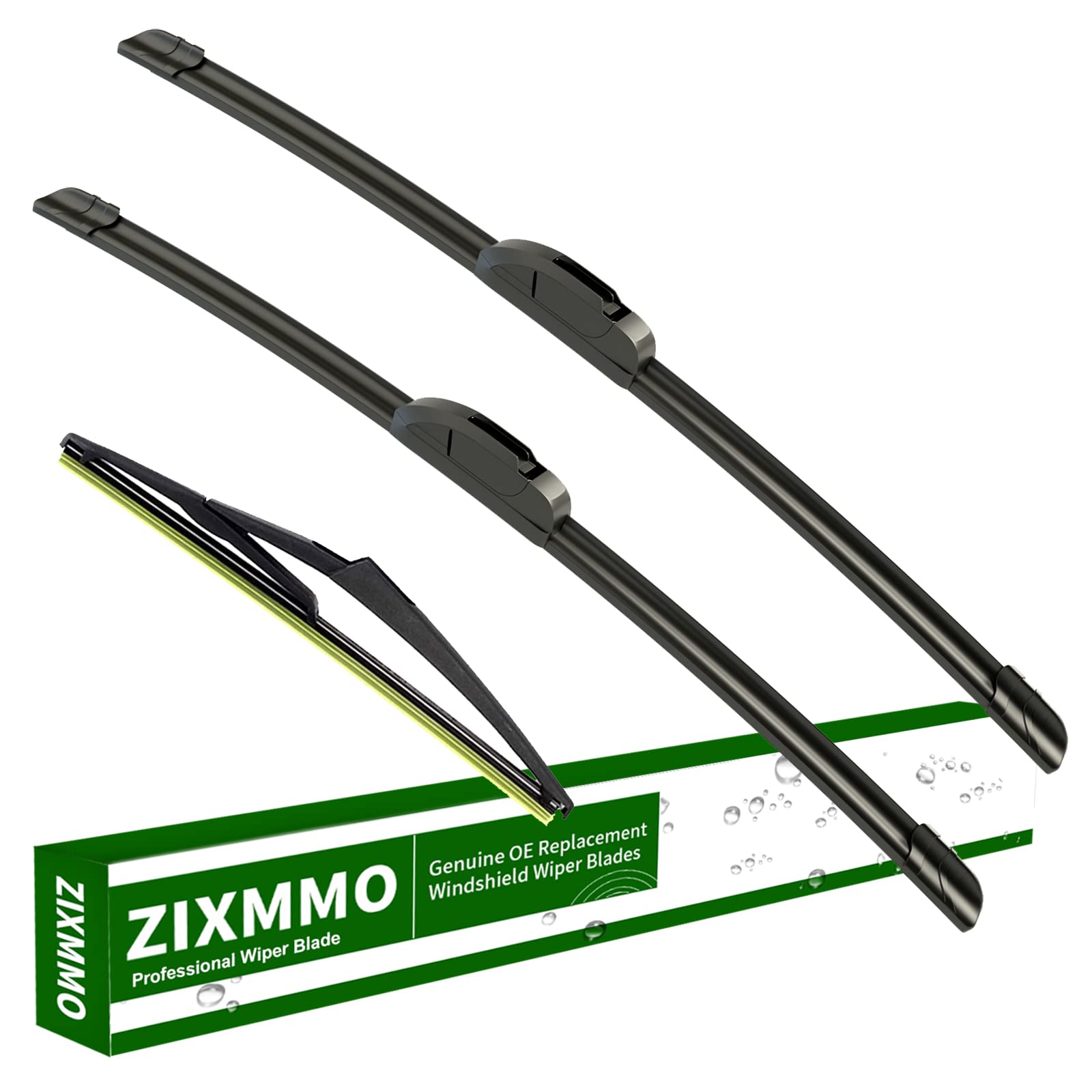 Zixmmo 19'+18' Windshield Wiper Blades With 10' Rear Wiper Blades Set Replacement For 2001-2006 Mini Cooper R50 R53,2007-2012 R56,2014-2022 F55 F56-Original Factory Quality,Easy Diy Install (Set Of 3)