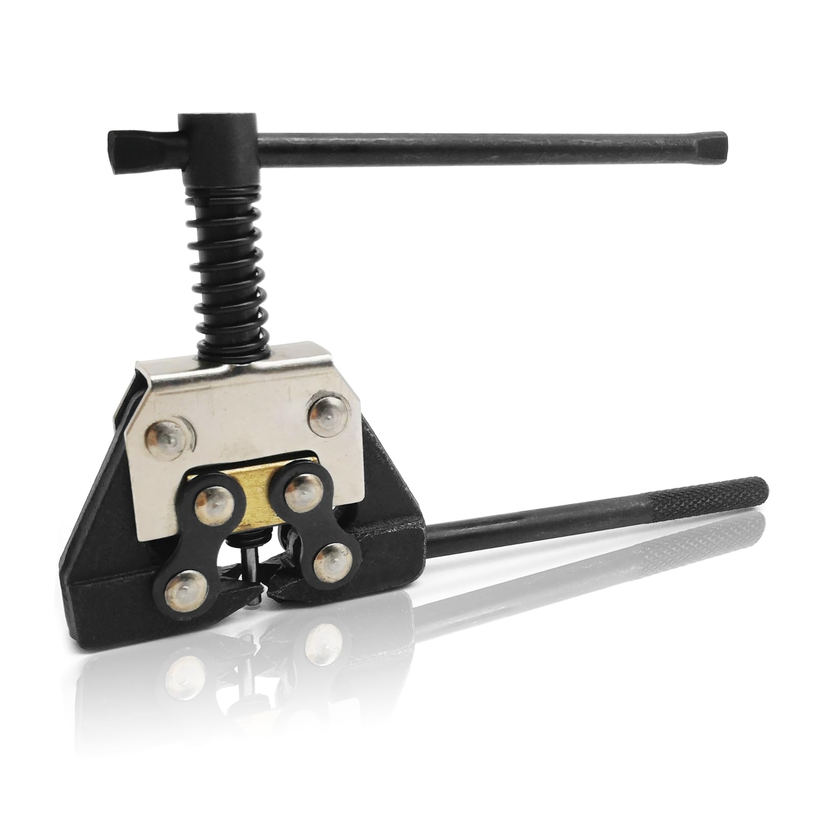 Roller Chain Breaker Detacher Tool For For #25#35#41#40#50#60 415H, 428H, 520, 530 Roller Chain Motorcycle Bicycle Go Kart Atv Chains Replacement, Chain Splitter Detacher Cutter (Black)