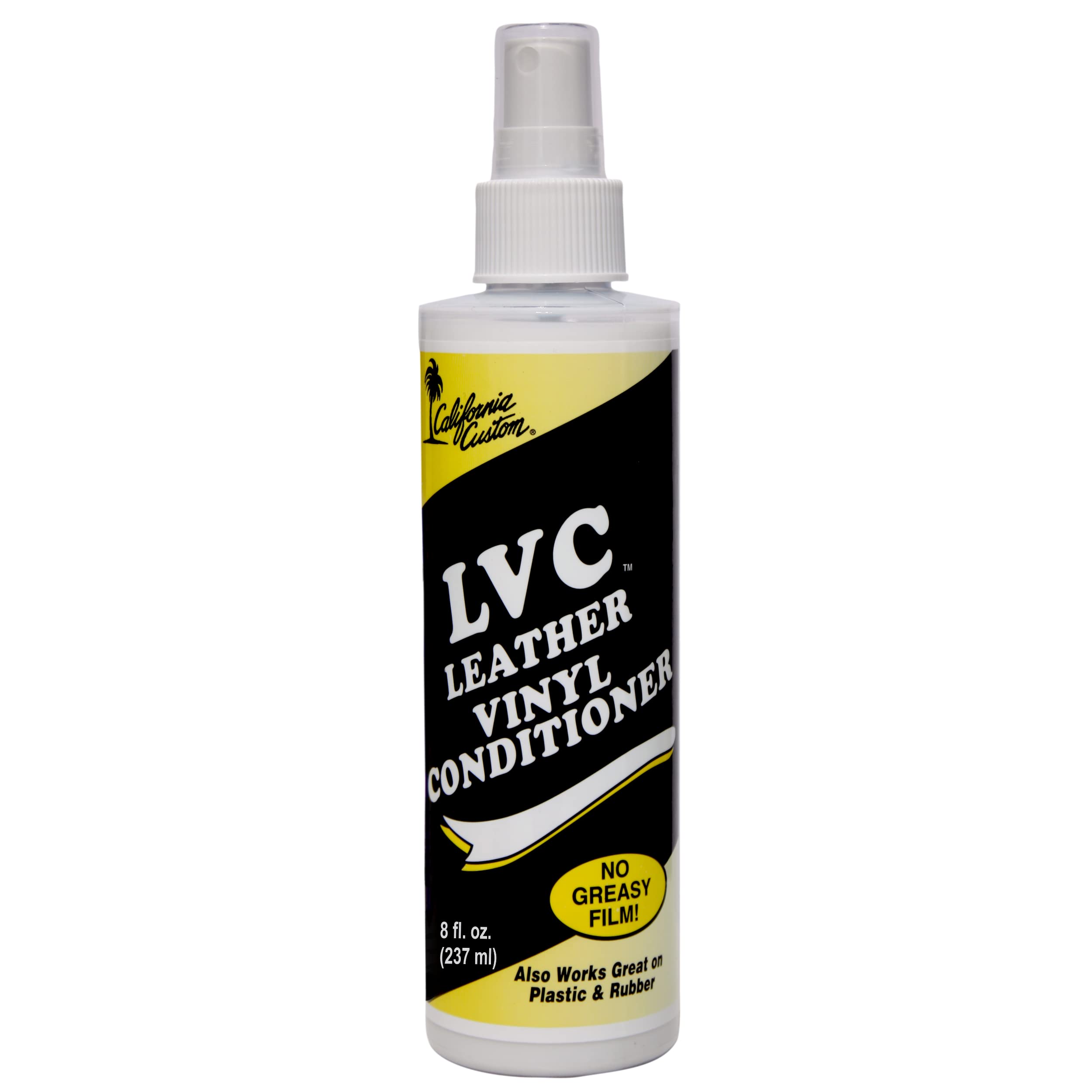 California Custom – Leather Vinyl Conditioner Lvc, Protect Your Leather, Rubber, Plastic And Vinyl From Wearing, Drying & Cracking. No Greasy Film. Will Not Attract Dust! - 8 Fl. Oz.