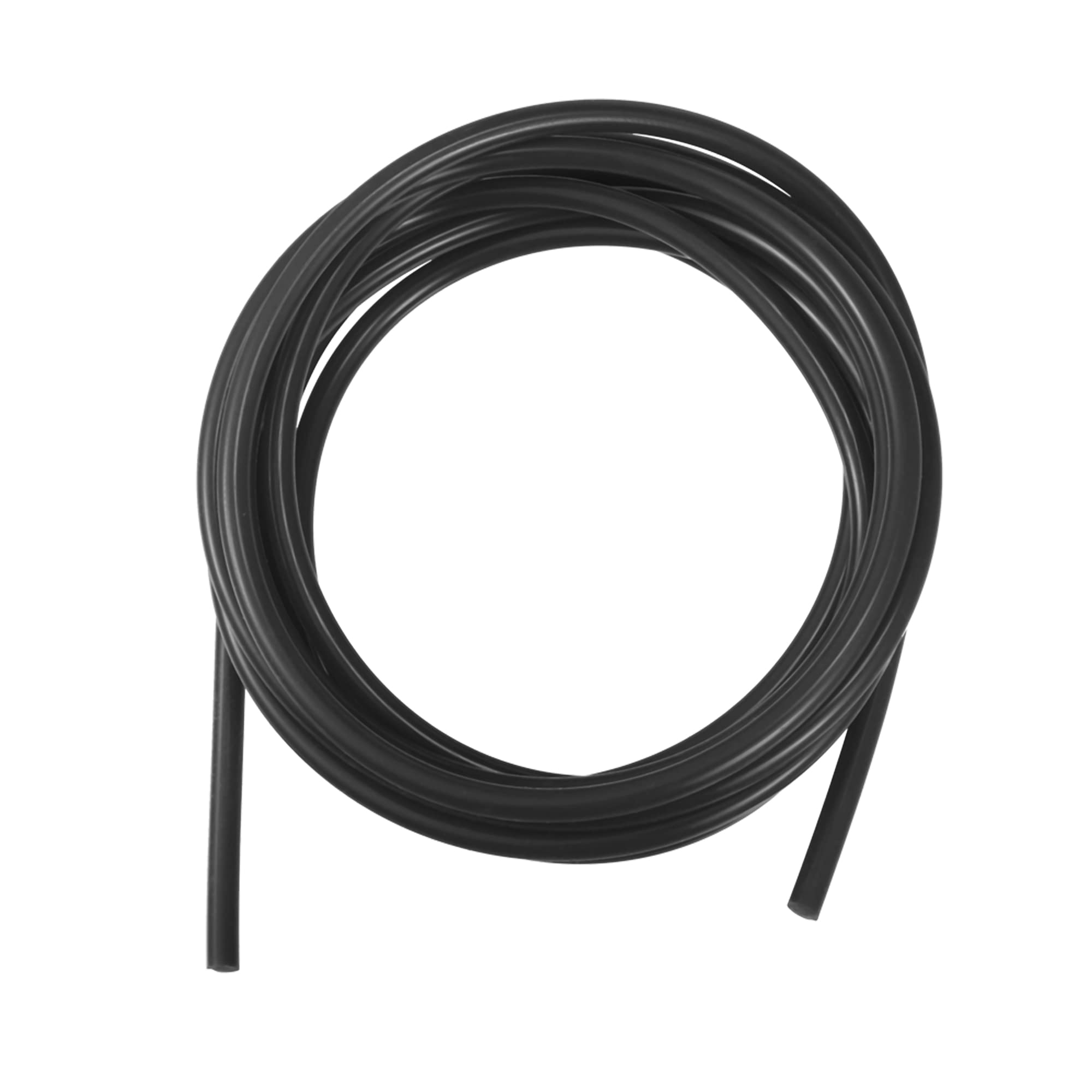 X Autohaux 4.5 Meter 14.76Ft Black Silicone Air Hose Pipe Tubing 7Mm Od 3Mm Id For Car