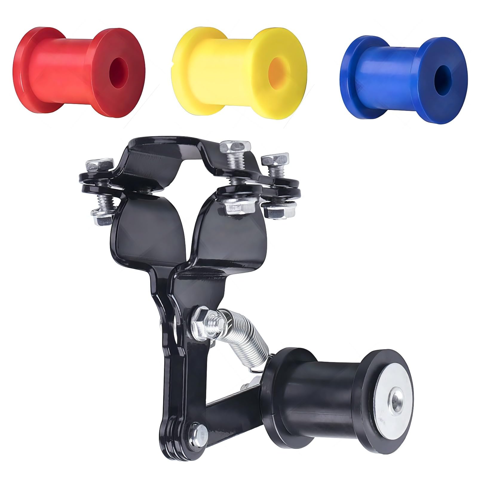 Motcoda Motorized Bike Universal Chain Tensioner Heavy Chain Tensioner Adjuster Spring Sprocket Chain Tensioner For Motorized Bicycle Dirt Pit Pro Dirt Bike (Upgraded 3 Spare Wheels)