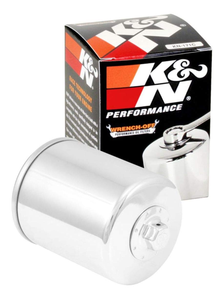 K&N Motorcycle Oil Filter: High Performance, Premium, Designed To Be Used With Synthetic Or Conventional Oils: Fits Select Harely Davidson, Buell Motorcycles, Kn-171C
