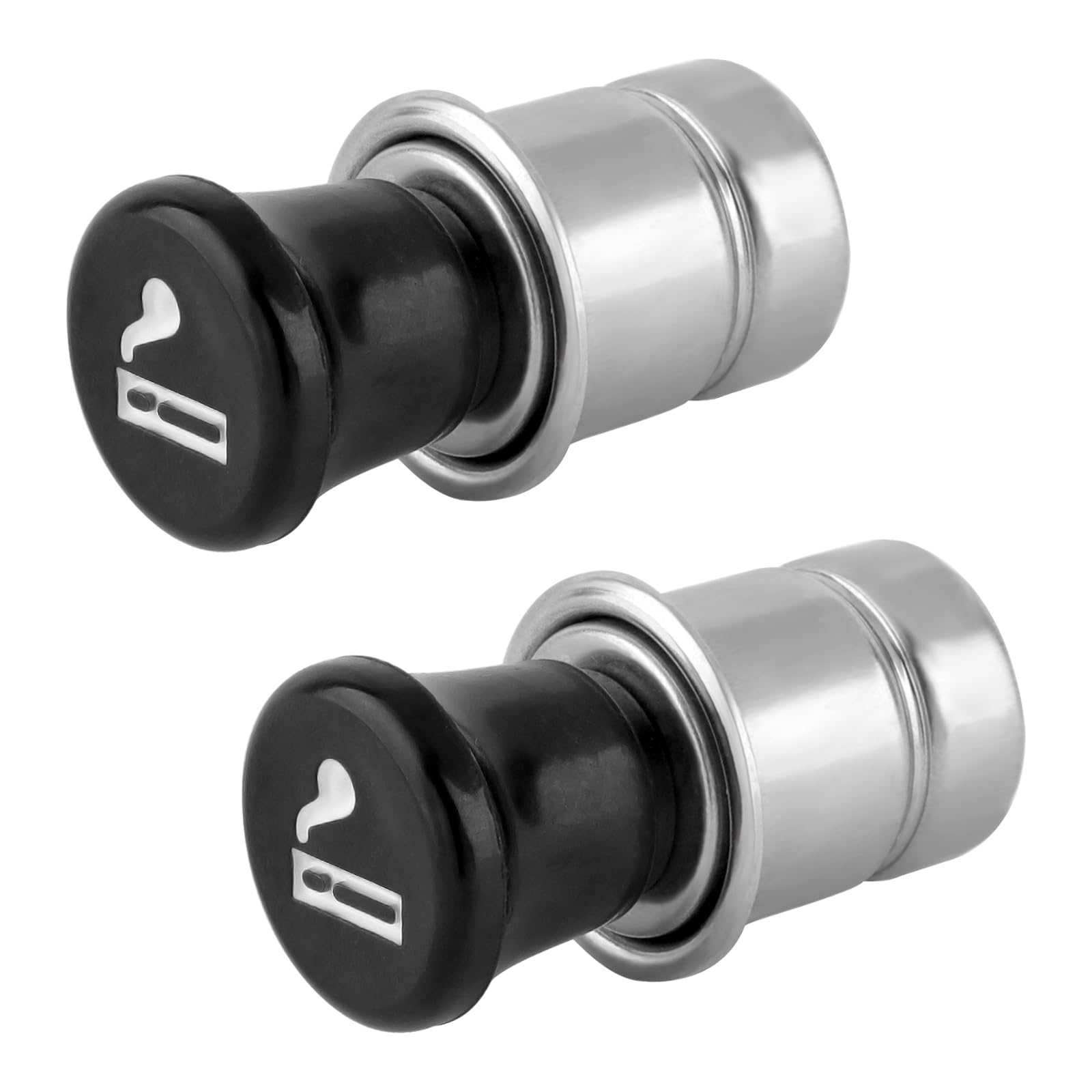 Car Cigarette Lighter, Pop-Out Metal Plastic Construction Cigarette Lighter,12V Auto Cigarette Lighter Plug Replacement Fits For Most Vehicles Socket(2 Pack)