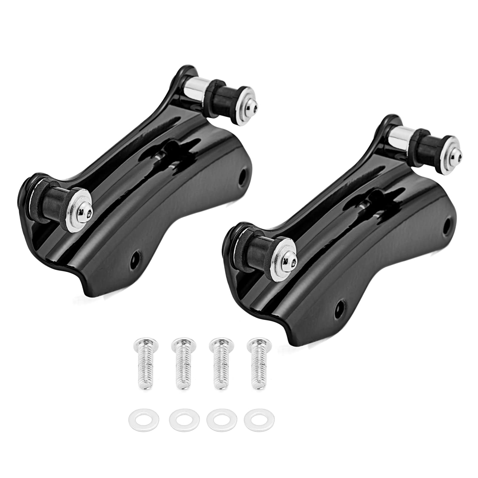 Mofun Quick Release 4 Point Docking Hardware Kit Tour Pack Backrest Docking Kit Fits For 2014-2024 Harley Touring Street Glide Road King Road Glide Electra Glide,Black