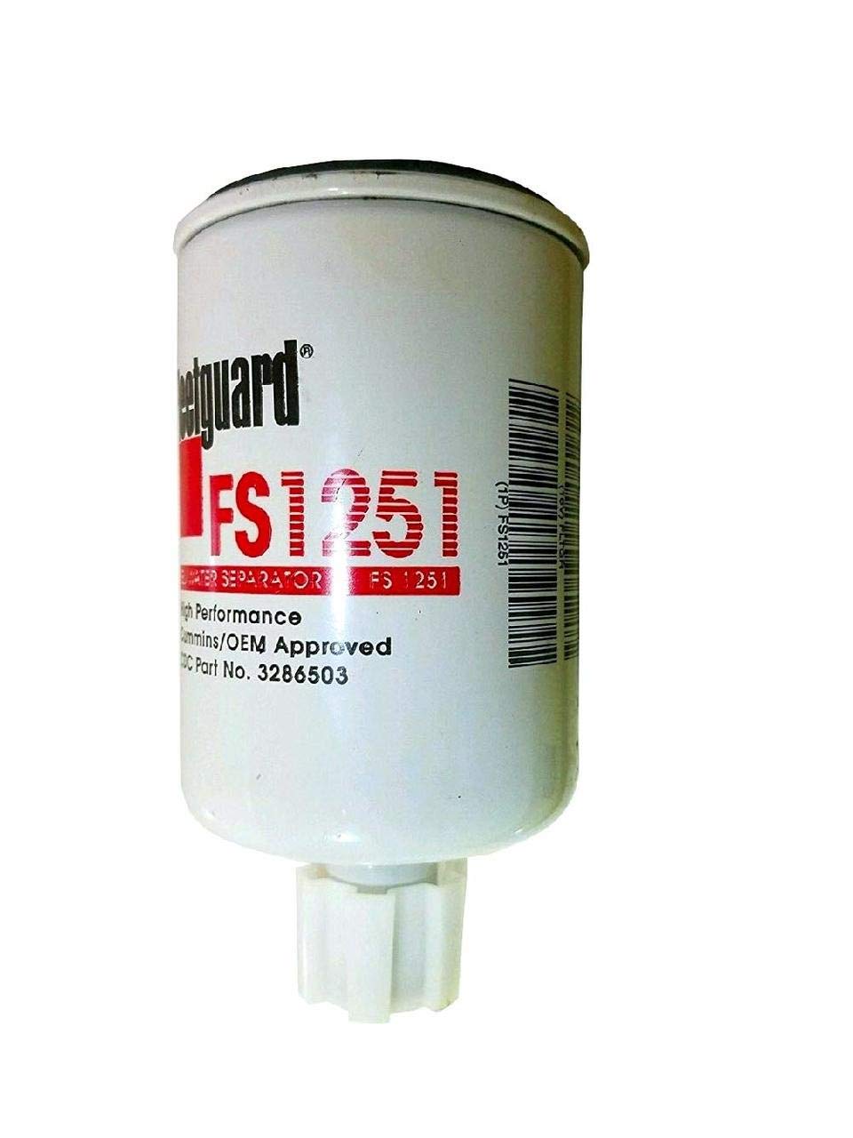 Karbay Fs1251 In Line Fuel Filter - Highly Efficient Replacement For Cummins 3286503, 3843760