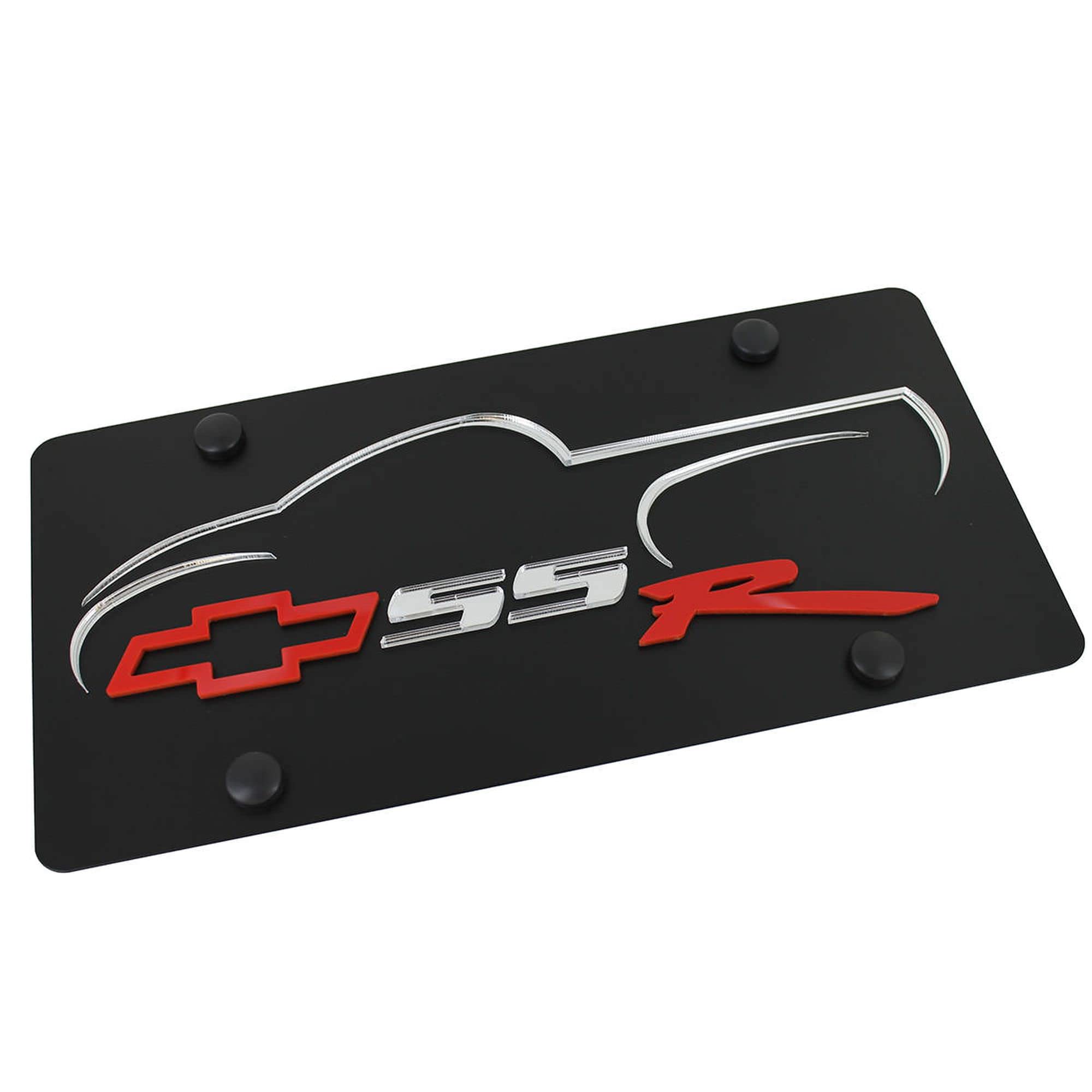 Eurosport Daytona- Compatible With -, Chevrolet Ssr - Carbon Steel License Plate