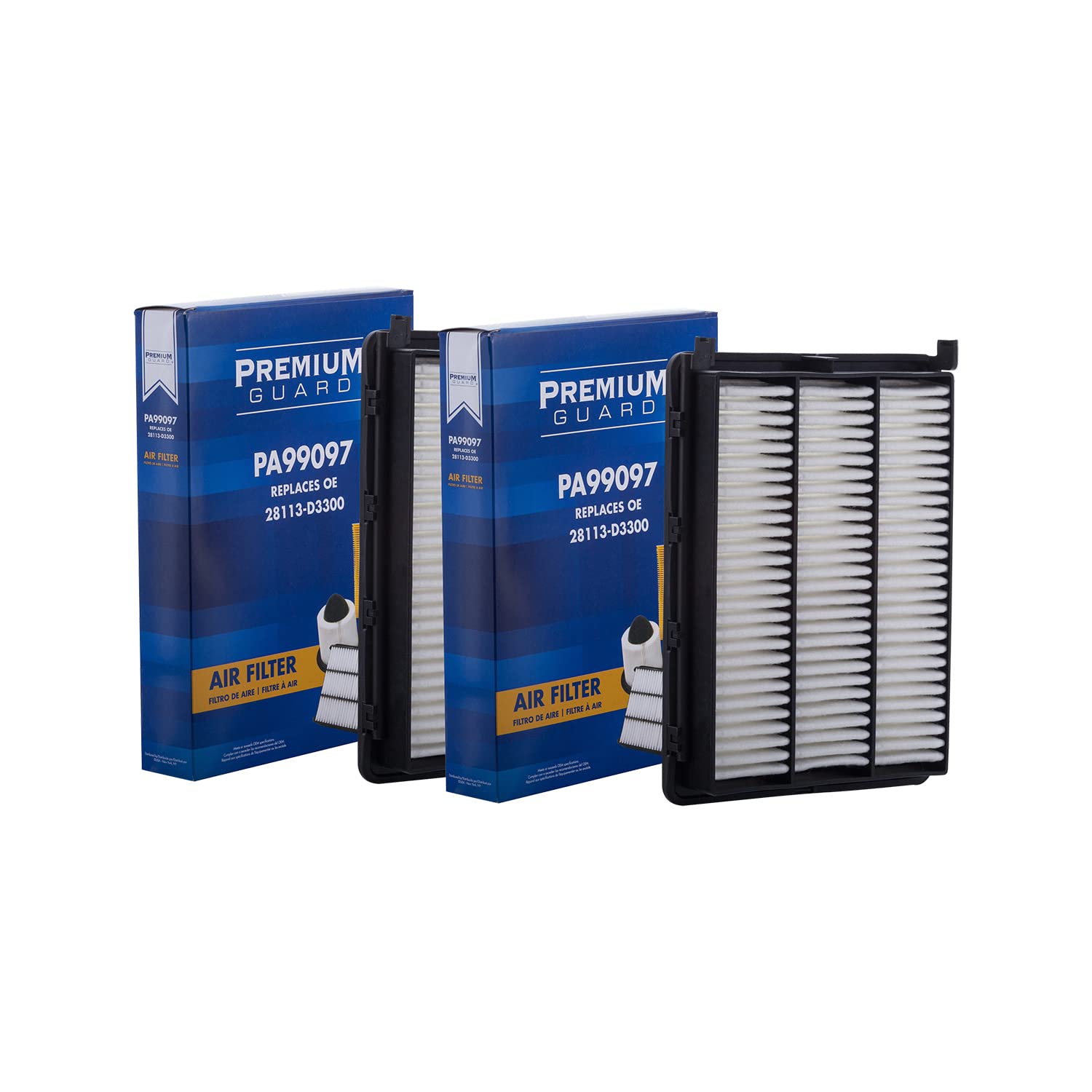 Pg Engine Air Filter Pa99097 | Fits 2016-21 Hyundai Tucson, 2017-21 Kia Sportage (Pack Of 2)