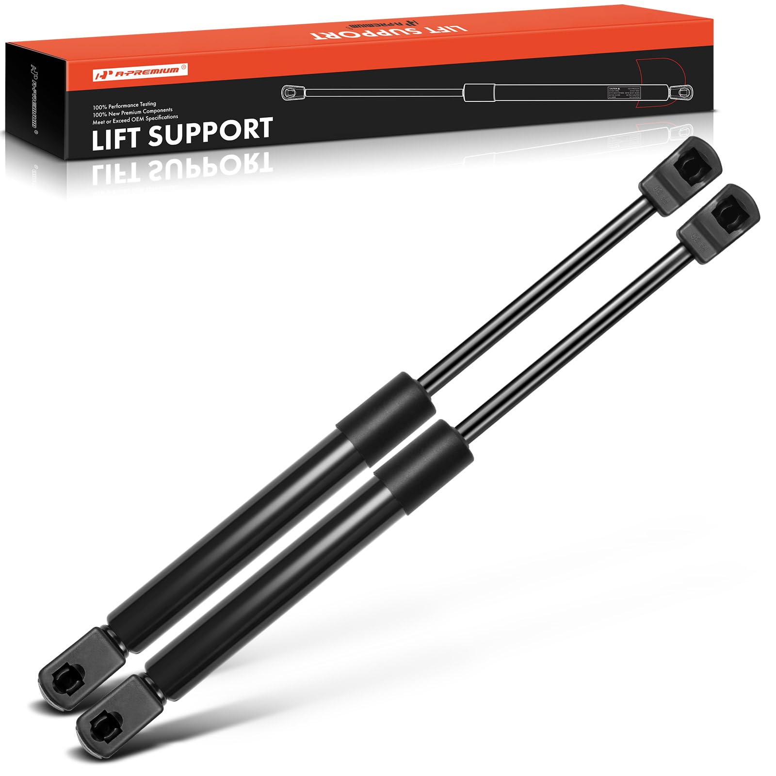 A-Premium Front Hood Lift Supports Shock Struts Compatible With Select Chrysler And Dodge Models - 300, Charger, 2011-2021 Sedan(With Aluminum Hood) - Replace# 55113776Aa, 55113777Aa(2Pc Set)