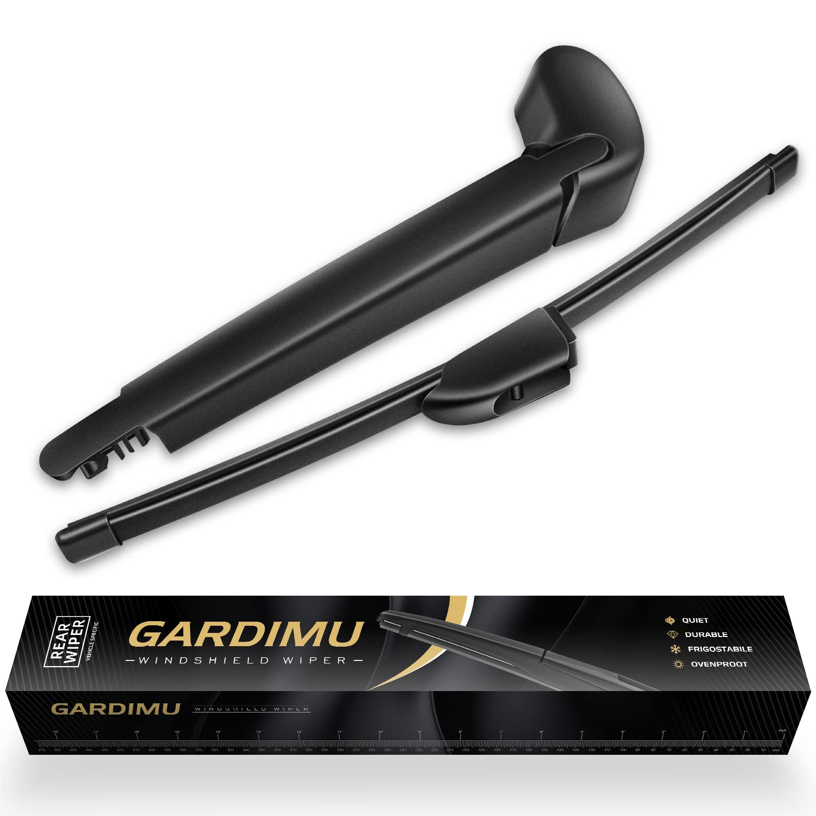 Replacement For Jaguar F-Pace 2017-2023 Rear Windshield Wiper Blade Arm Set-Car Back Window Wiper Assembly Replacement (Rear Wiper For Jaguar F-Pace)