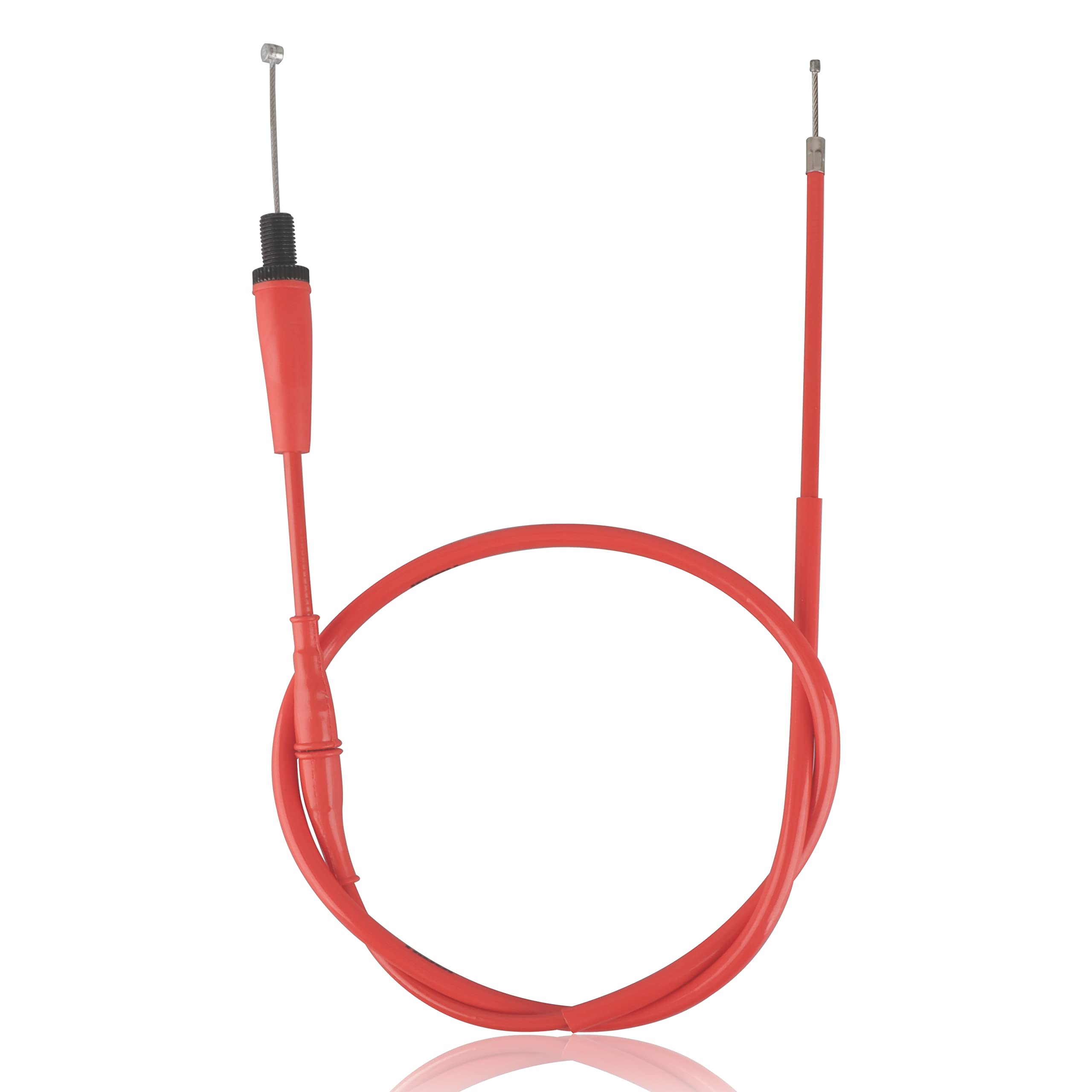 Nibbi Throttle Cable,46' Go Kart Throttle Cable,Universal Motorcycle Throttle Cable For Dirt Pit Bike Mini Bike Motocross125 150 Moped - Red