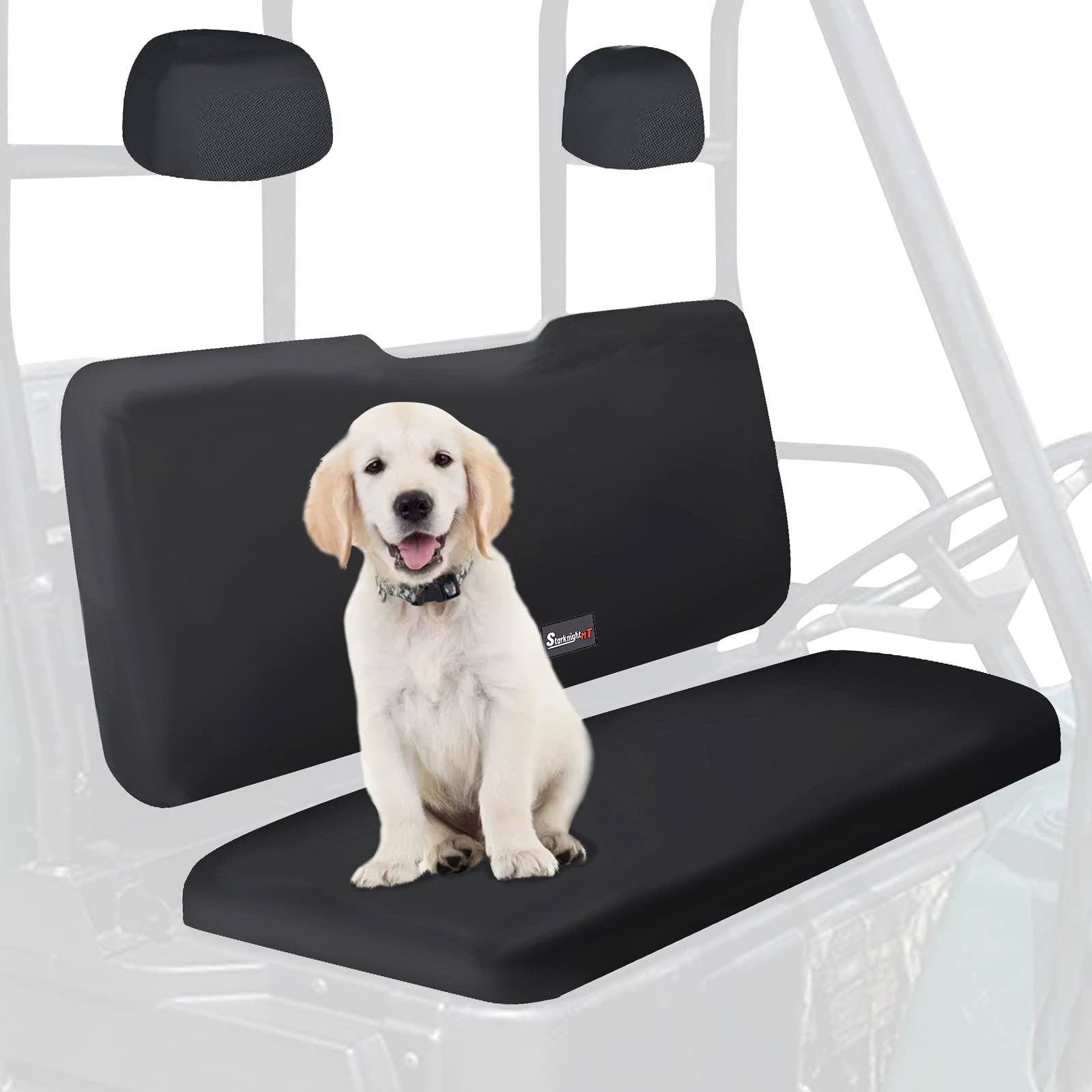 Starknightmt Utv Ranger Seat Cover Waterproof Seat Covers Compatible With Polaris Ranger 500 700 800 2002-2008 Durable Oxford Fabric With Waterproof Pu Coating Ranger Seat Accessory Parts