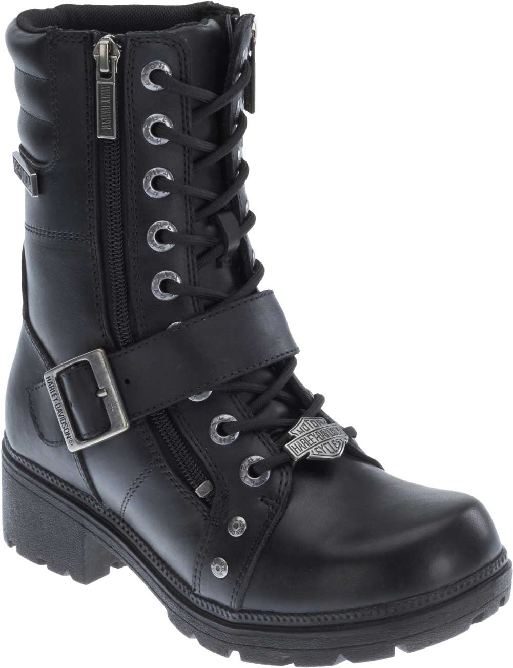 HARLEY-DAVIDSON Women's Talley Ridge Motorcycle Boot, Black, Size 8.5 M US - Stylish & Durable Footwear for Riders