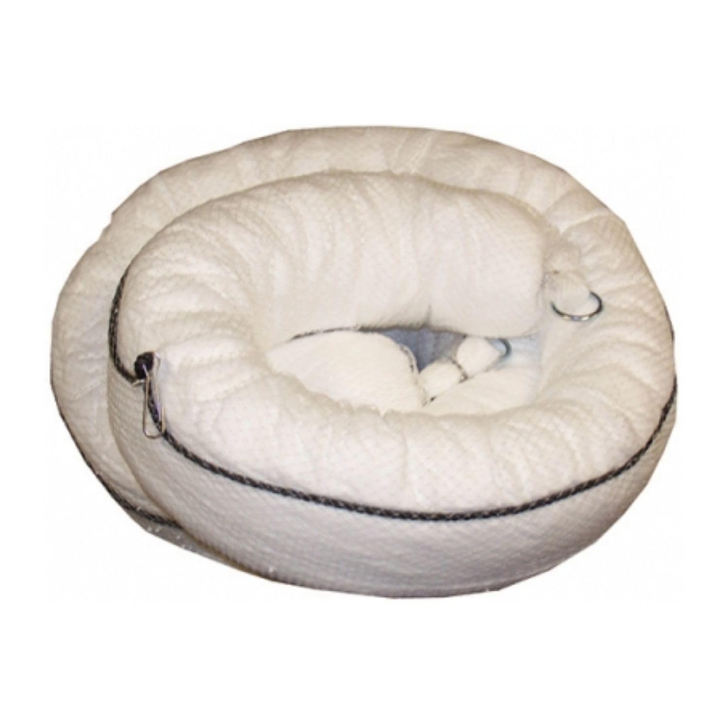 Spilfyter Oil-Only Marine Boom - 5' X 10, 4-Pack - Absorbs Petroleum-Based Fluids From Water, 25 Gal Absorbency, White - 4Wboom510