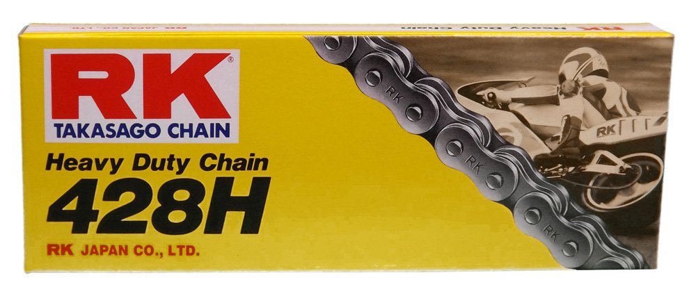 Rk Racing Chain M428H-120 (428 Series) 120-Links Standard Non O-Ring Chain With Connecting Link