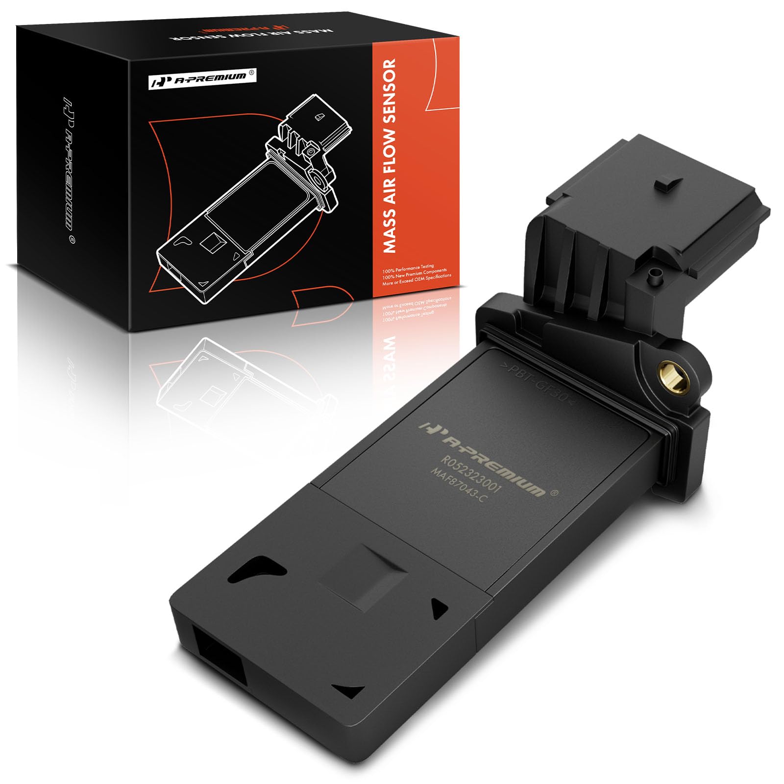 A-Premium Mass Air Flow Sensor Compatible With Buick, Cadillac, Chevy & Gmc Vehicles - 2012-2019 - Silverado 1500, Equinox, Sierra 1500, Malibu, Traverse, Impala, Tahoe & More, Replace Part# 23262343