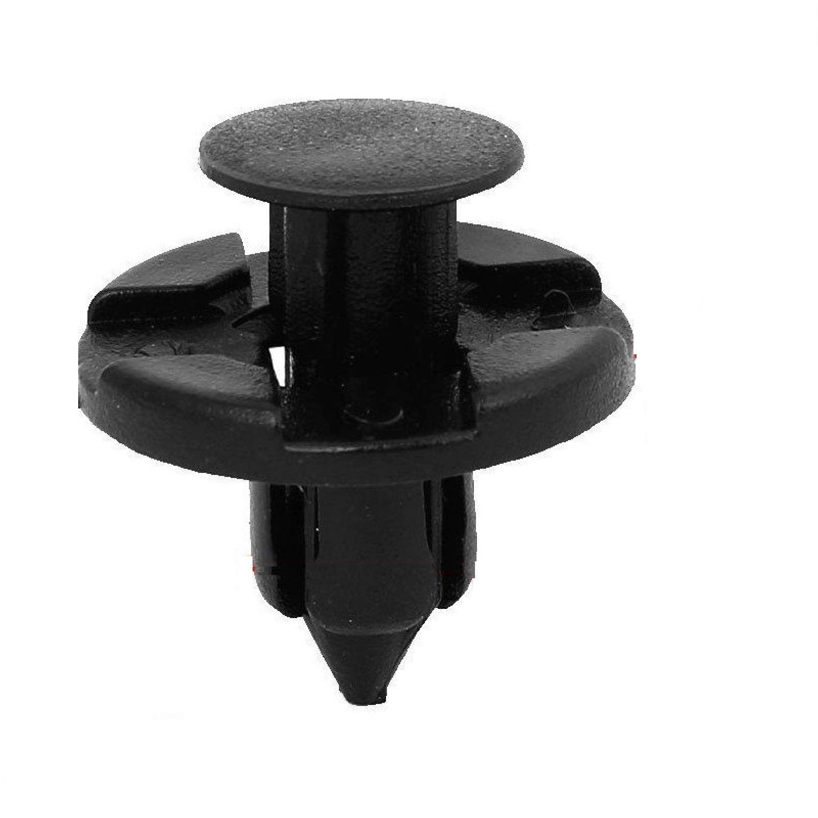 100Pcs- Nylon Fender Trim Panel Bumper Shield Retainer Fastener Rivet Push-Type Clips For 8Mm Hole Fit Nissan Infiniti 01553-09321 Auto Body