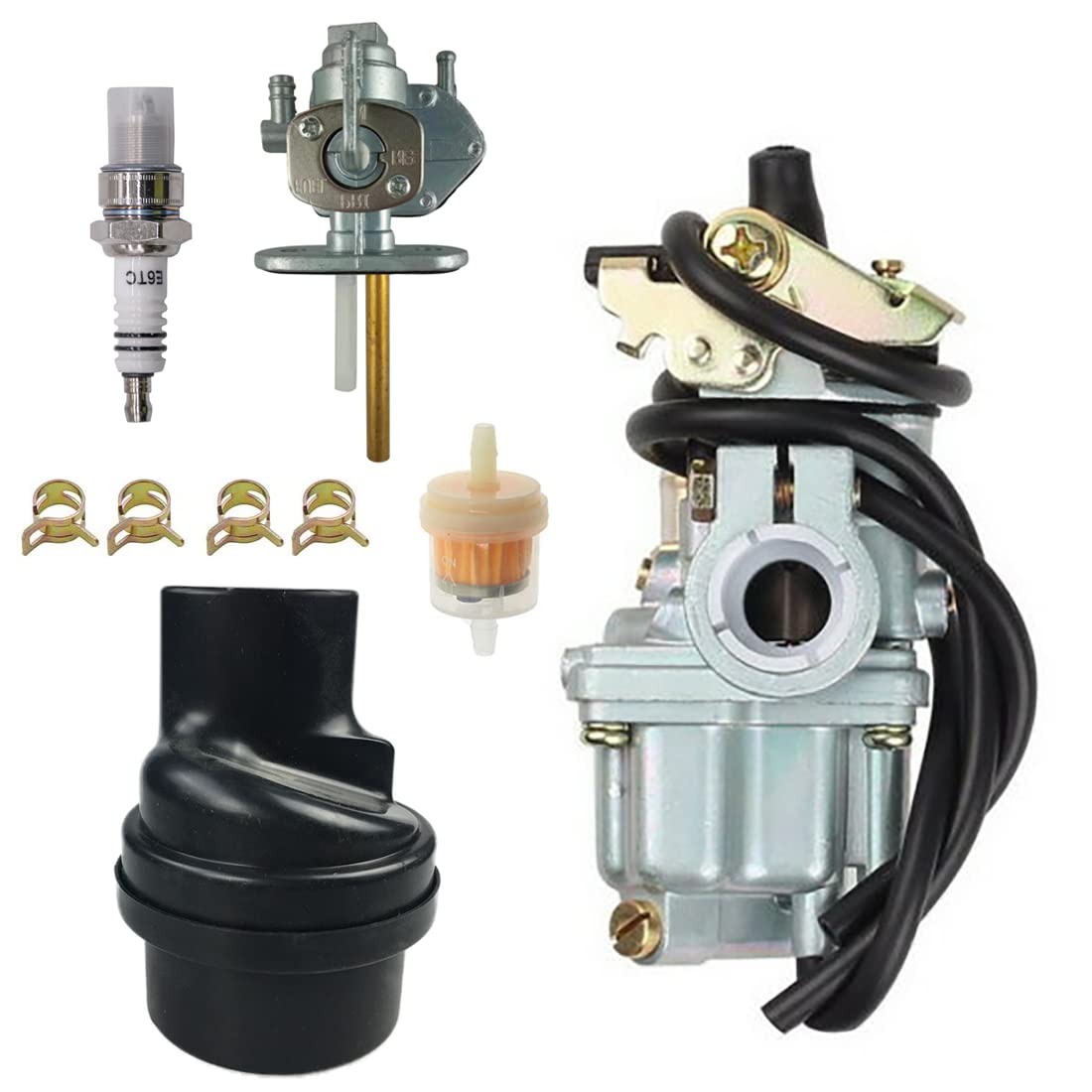 Cylinman Lt50 Carburetor With Air Filter Box Fit For Suzuki Lt 50 Lt50 Jr50 Lt-A50 Quadrunner Quad Carb 1984-2006